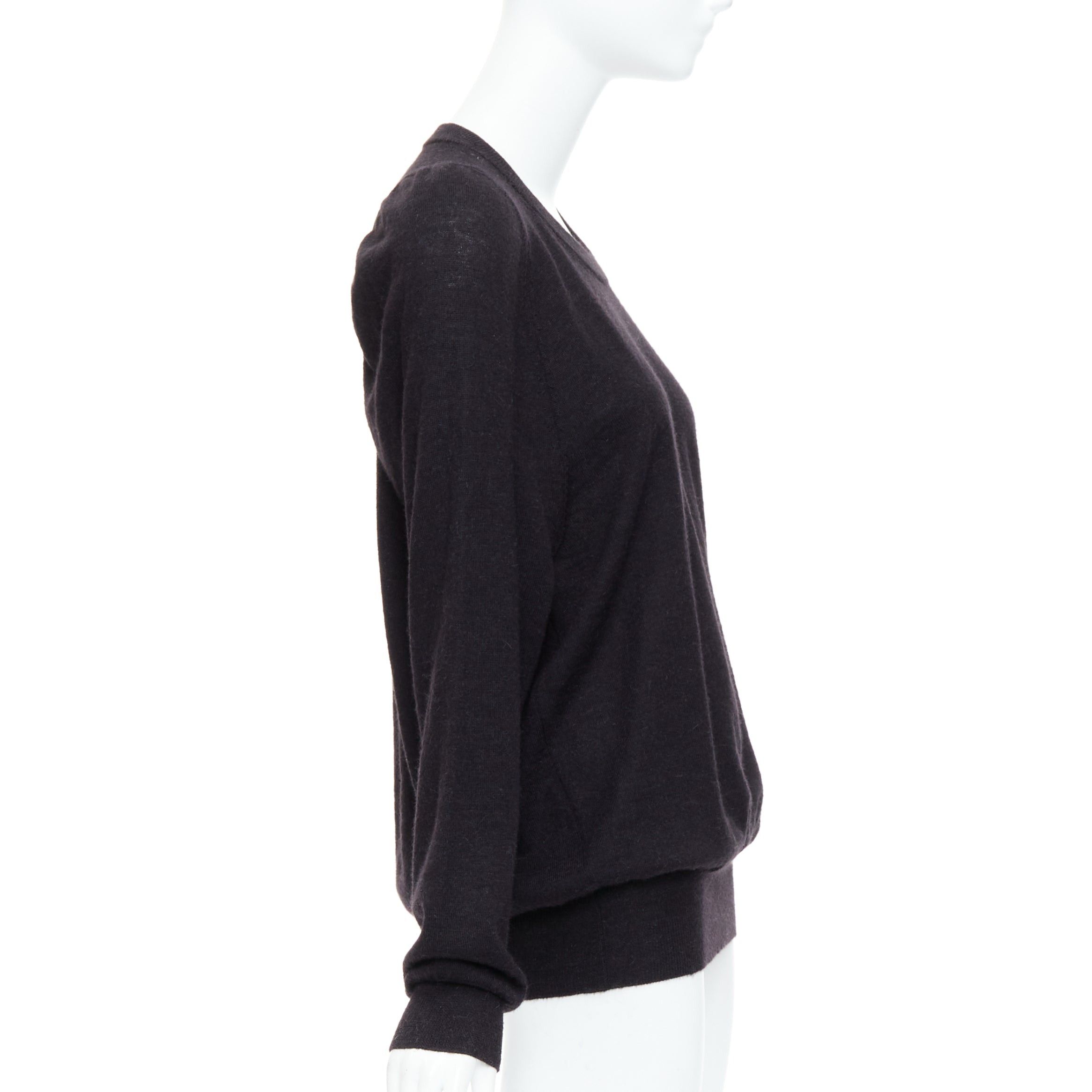 Maison Margiela MAISON MARGIELA 2010 dark grey alpaca wool oversized sweater Size L / US 10 / IT 46 - 4 Thumbnail