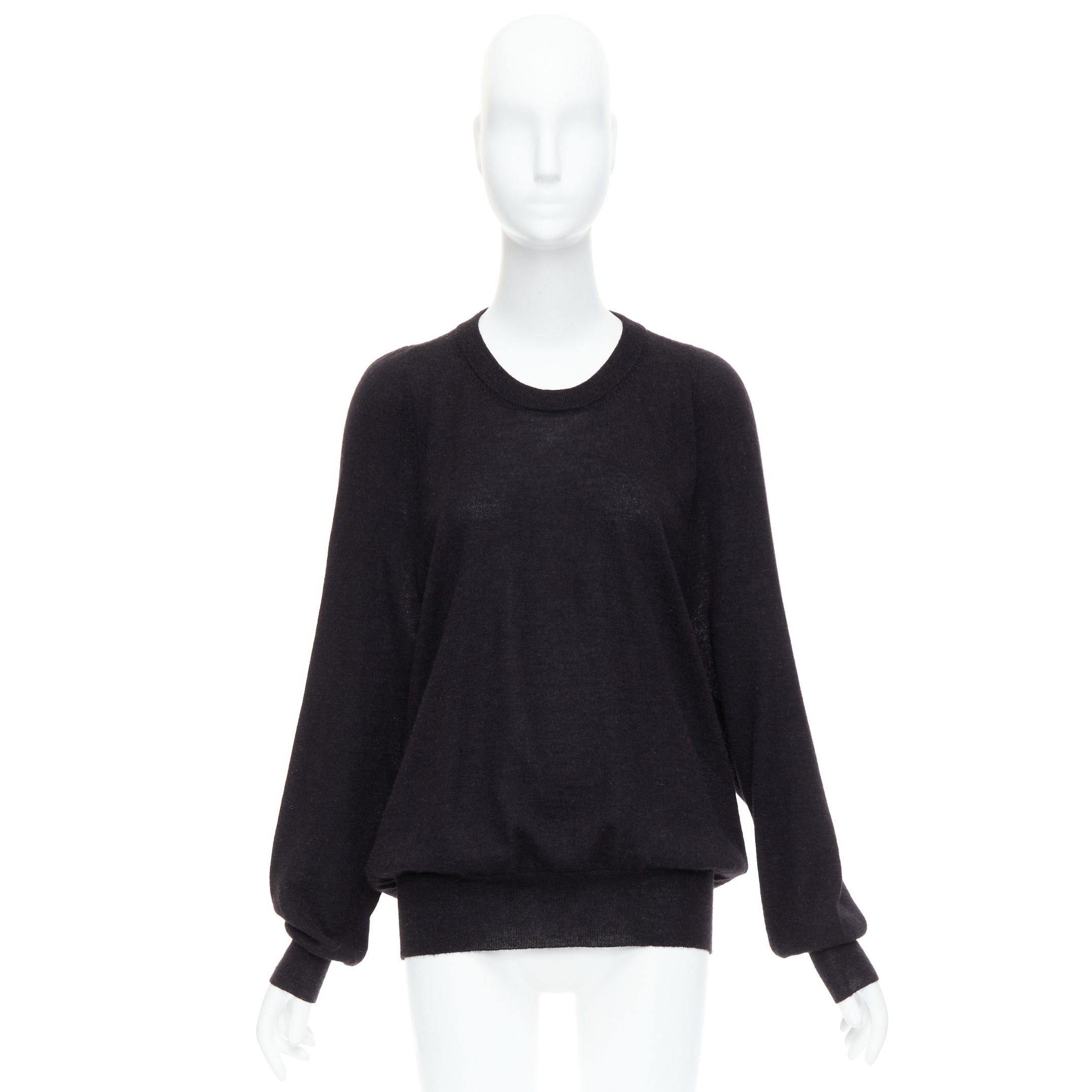 Maison Margiela MAISON MARGIELA 2010 dark grey alpaca wool oversized sweater Size L / US 10 / IT 46 - 9 Thumbnail
