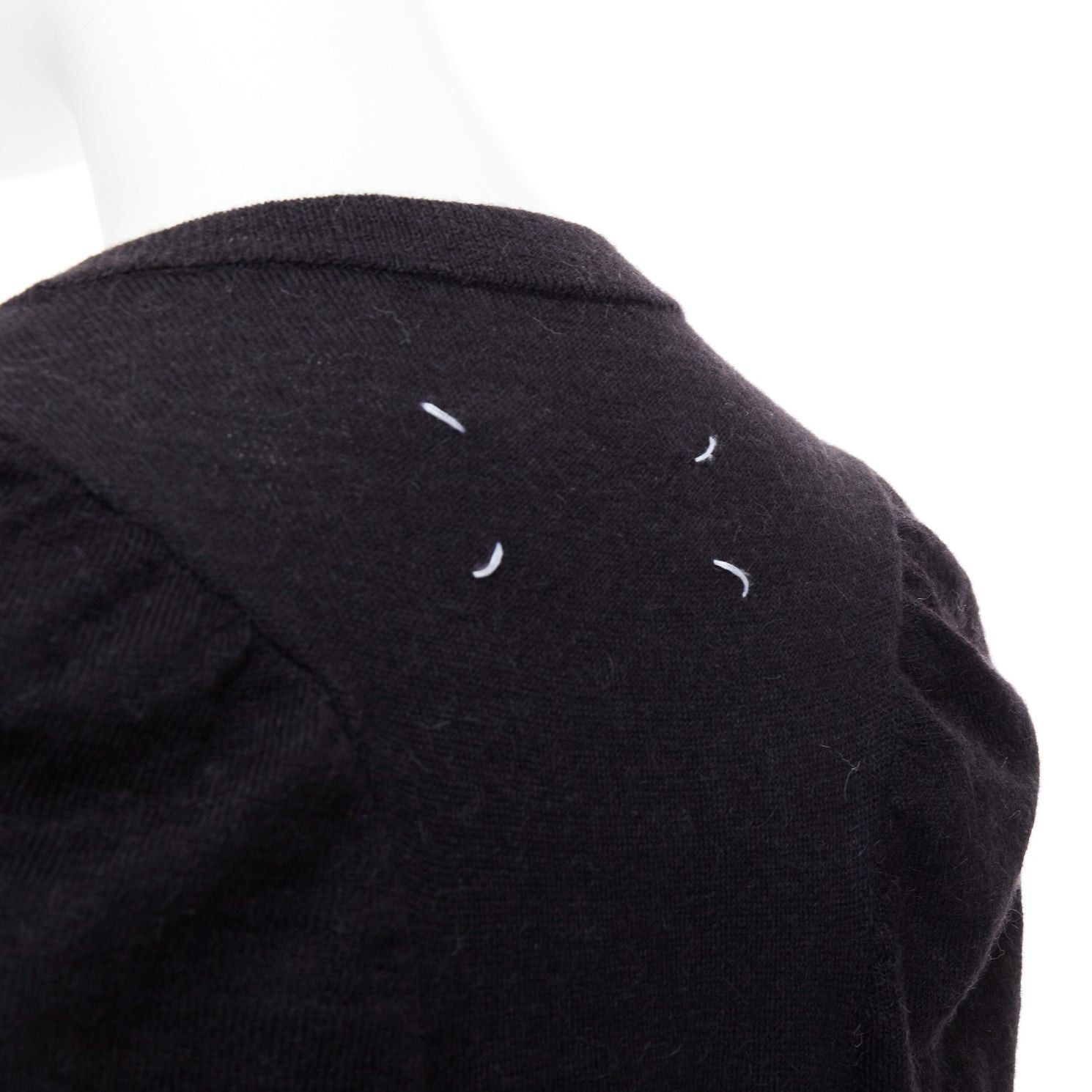 Maison Margiela MAISON MARGIELA 2010 dark grey alpaca wool oversized sweater Size L / US 10 / IT 46 - 7 Thumbnail