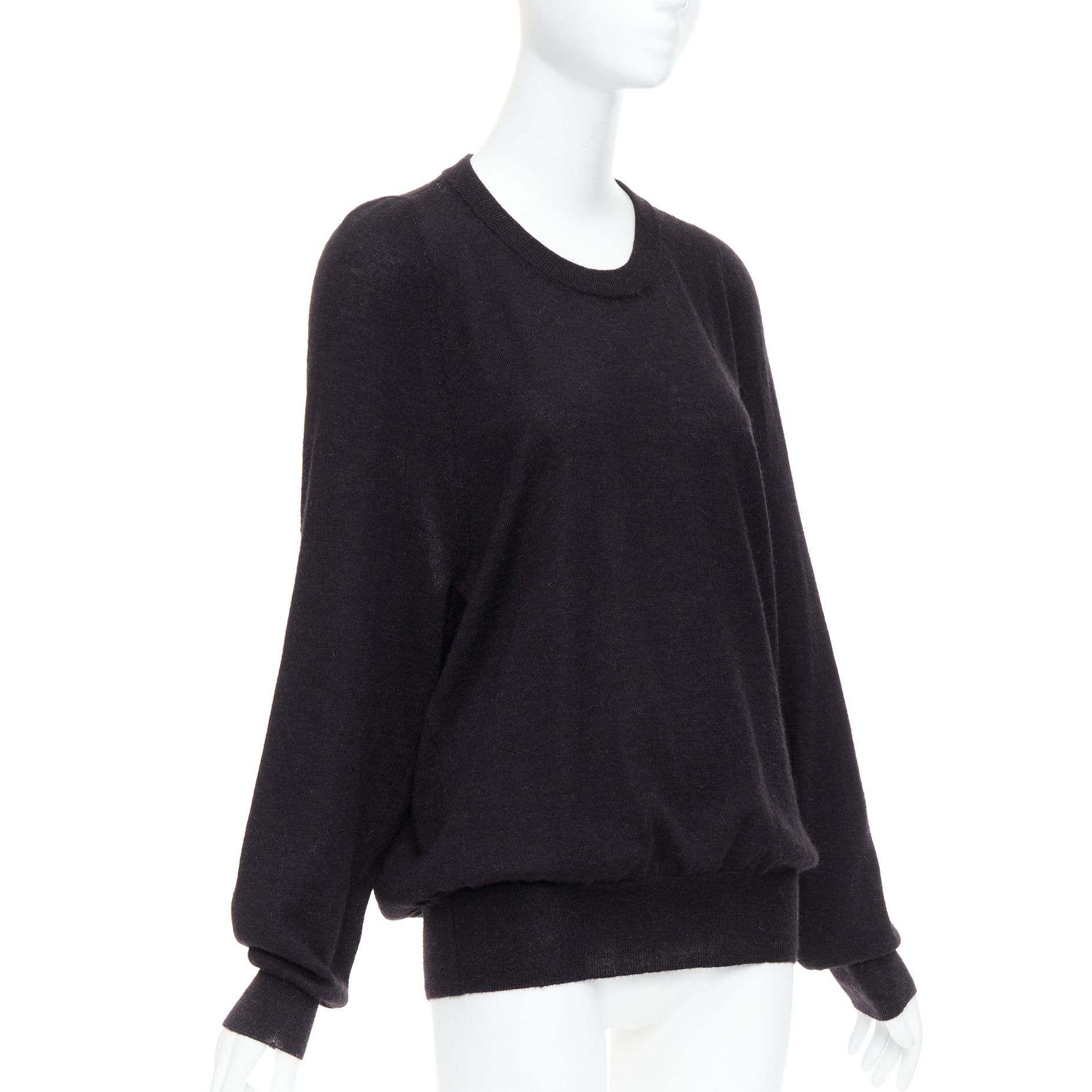 Maison Margiela MAISON MARGIELA 2010 dark grey alpaca wool oversized sweater Size L / US 10 / IT 46 - 3 Thumbnail