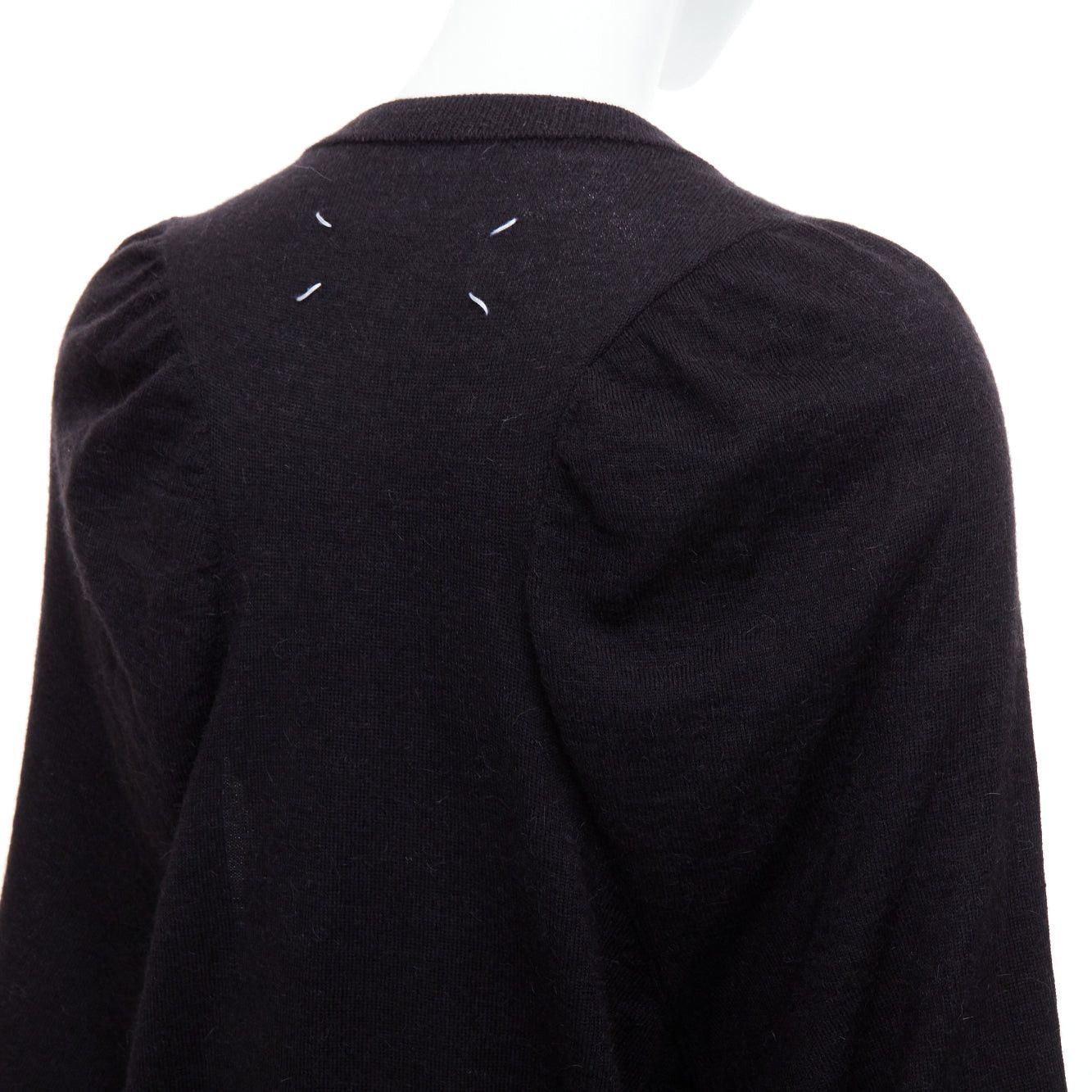 Maison Margiela MAISON MARGIELA 2010 dark grey alpaca wool oversized sweater Size L / US 10 / IT 46 - 2 Thumbnail