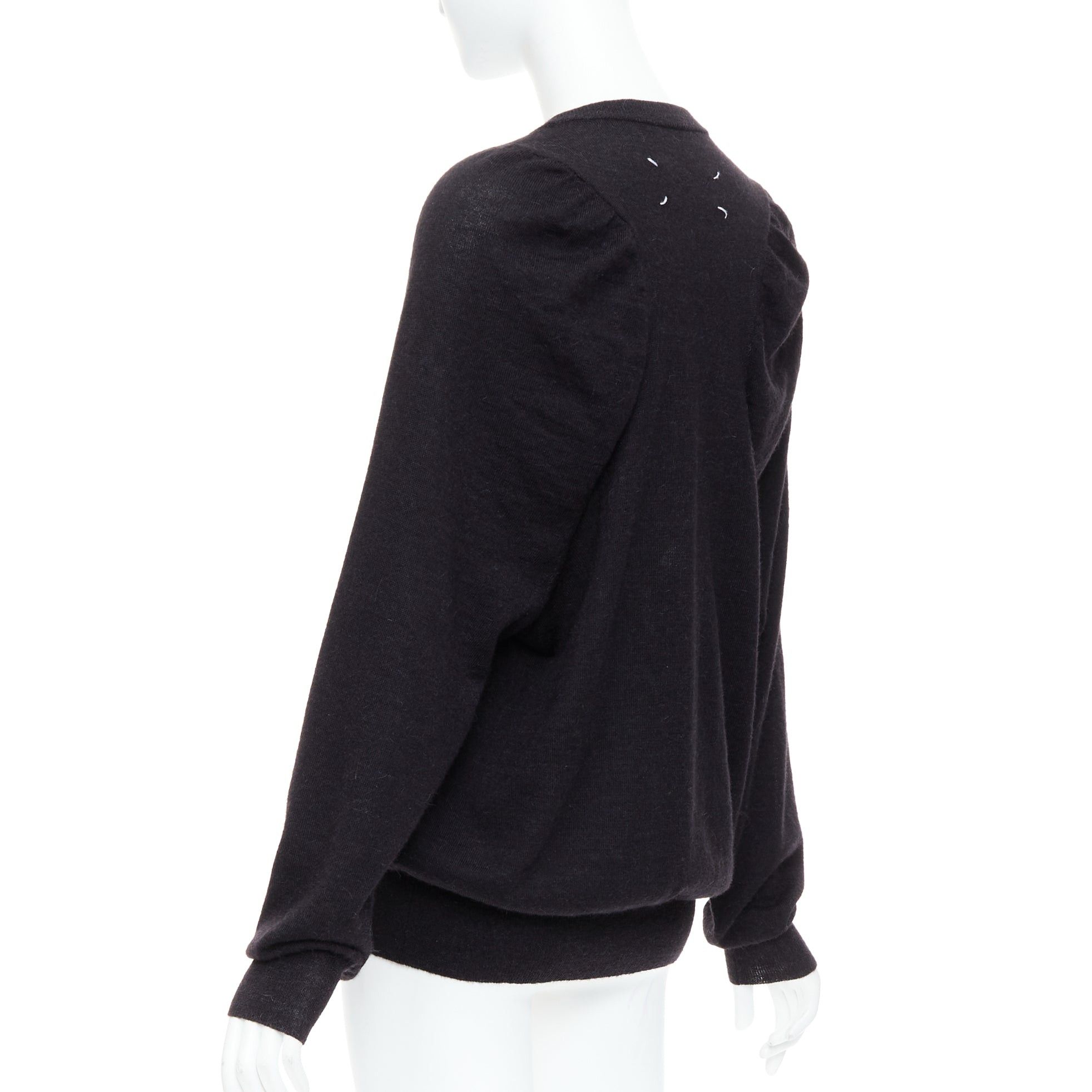 Maison Margiela MAISON MARGIELA 2010 dark grey alpaca wool oversized sweater Size L / US 10 / IT 46 - 6 Thumbnail