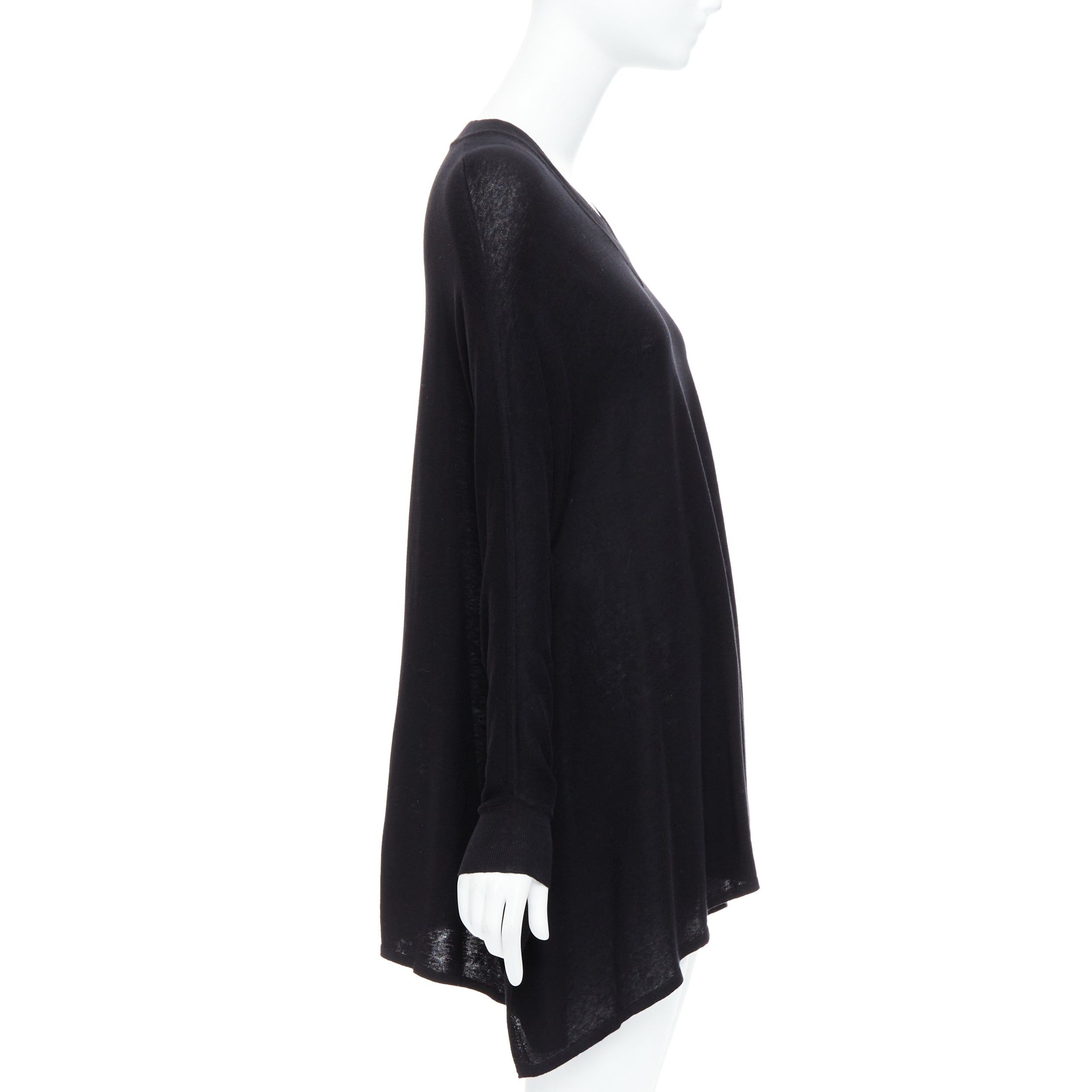 Maison Margiela MAISON MARGIELA 2012 charcoal grey silk linen batwing pullover sweater S Size S / US 4 / IT 40 - 4 Thumbnail