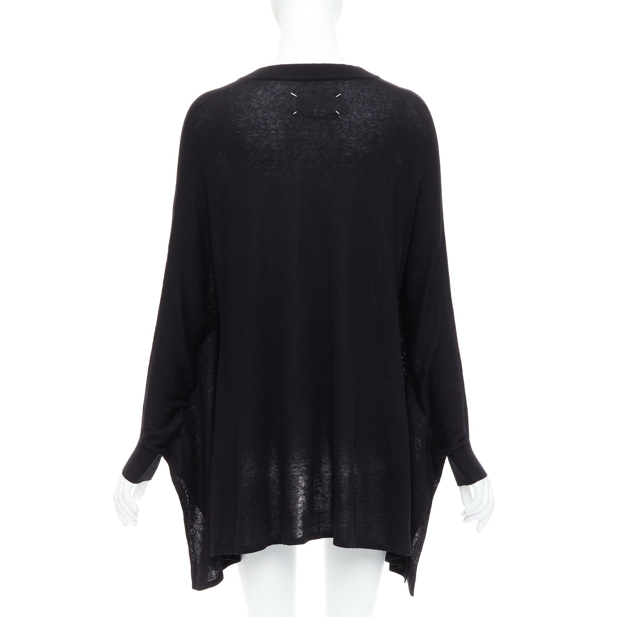 Maison Margiela MAISON MARGIELA 2012 charcoal grey silk linen batwing pullover sweater S Size S / US 4 / IT 40 - 5 Thumbnail