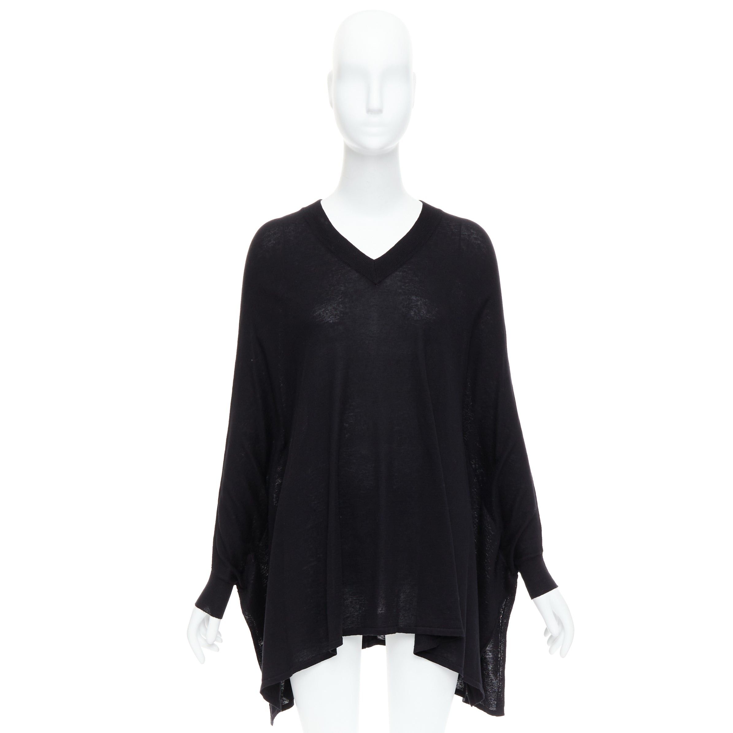 Maison Margiela MAISON MARGIELA 2012 charcoal grey silk linen batwing pullover sweater S Size S / US 4 / IT 40 - 9 Thumbnail