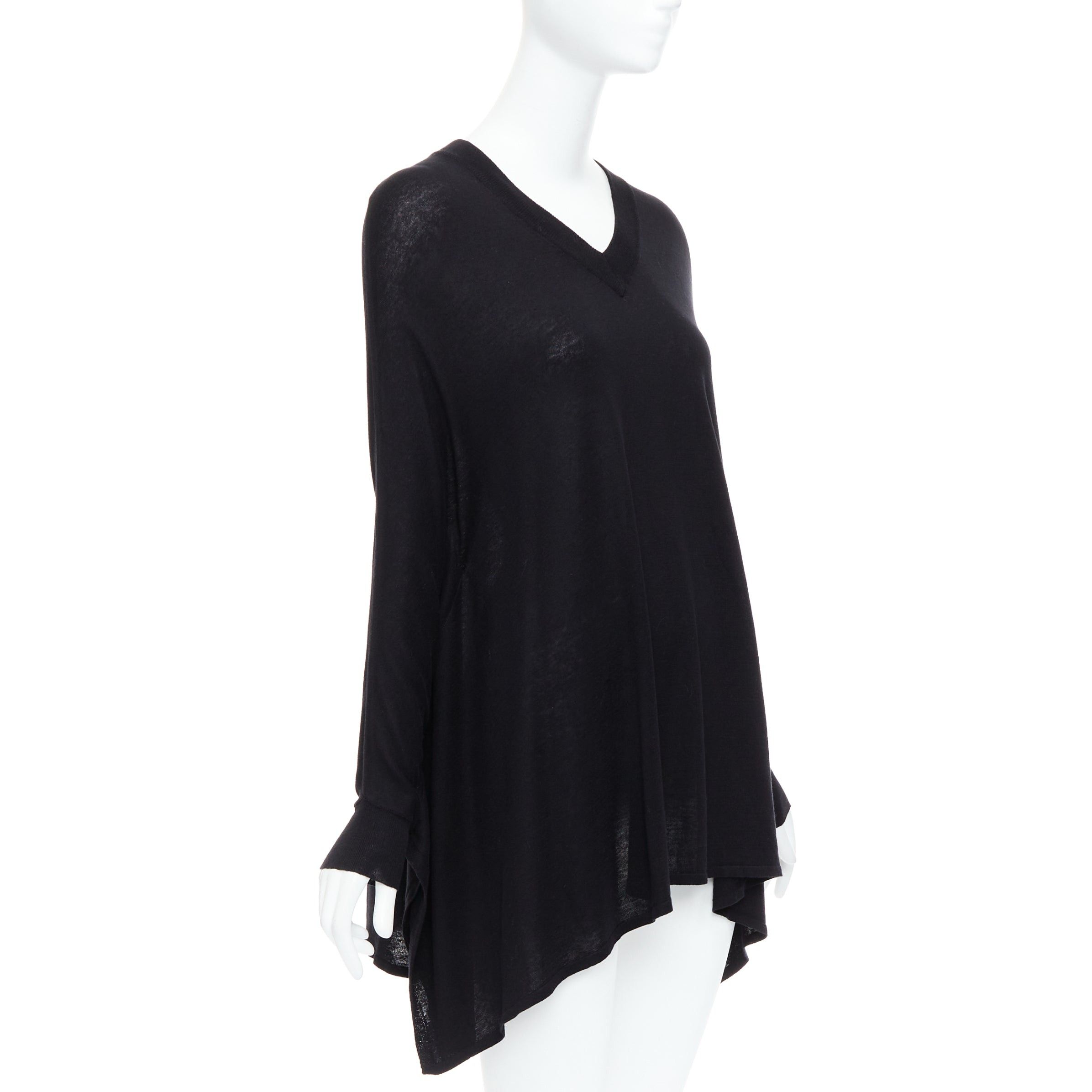 Maison Margiela MAISON MARGIELA 2012 charcoal grey silk linen batwing pullover sweater S Size S / US 4 / IT 40 - 3 Thumbnail