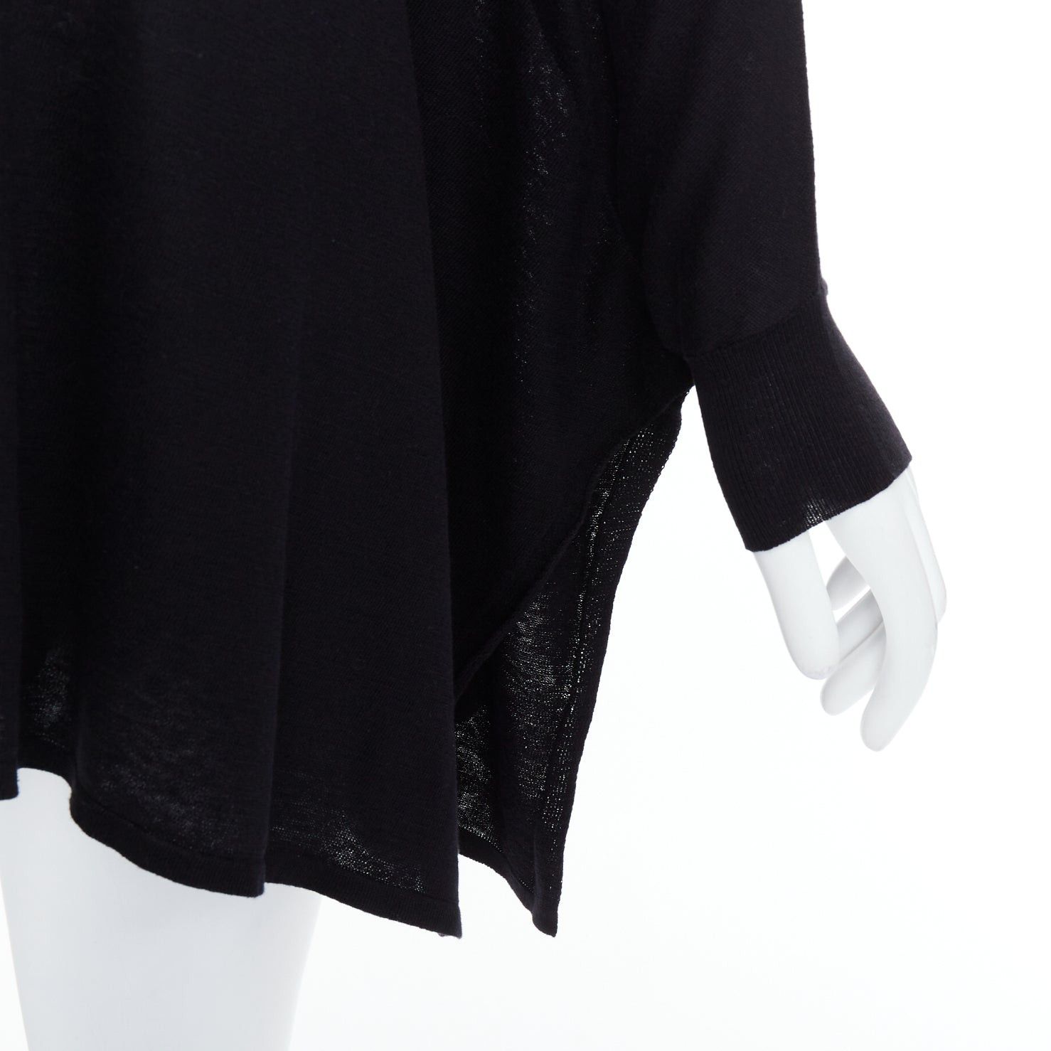Maison Margiela MAISON MARGIELA 2012 charcoal grey silk linen batwing pullover sweater S Size S / US 4 / IT 40 - 2 Thumbnail