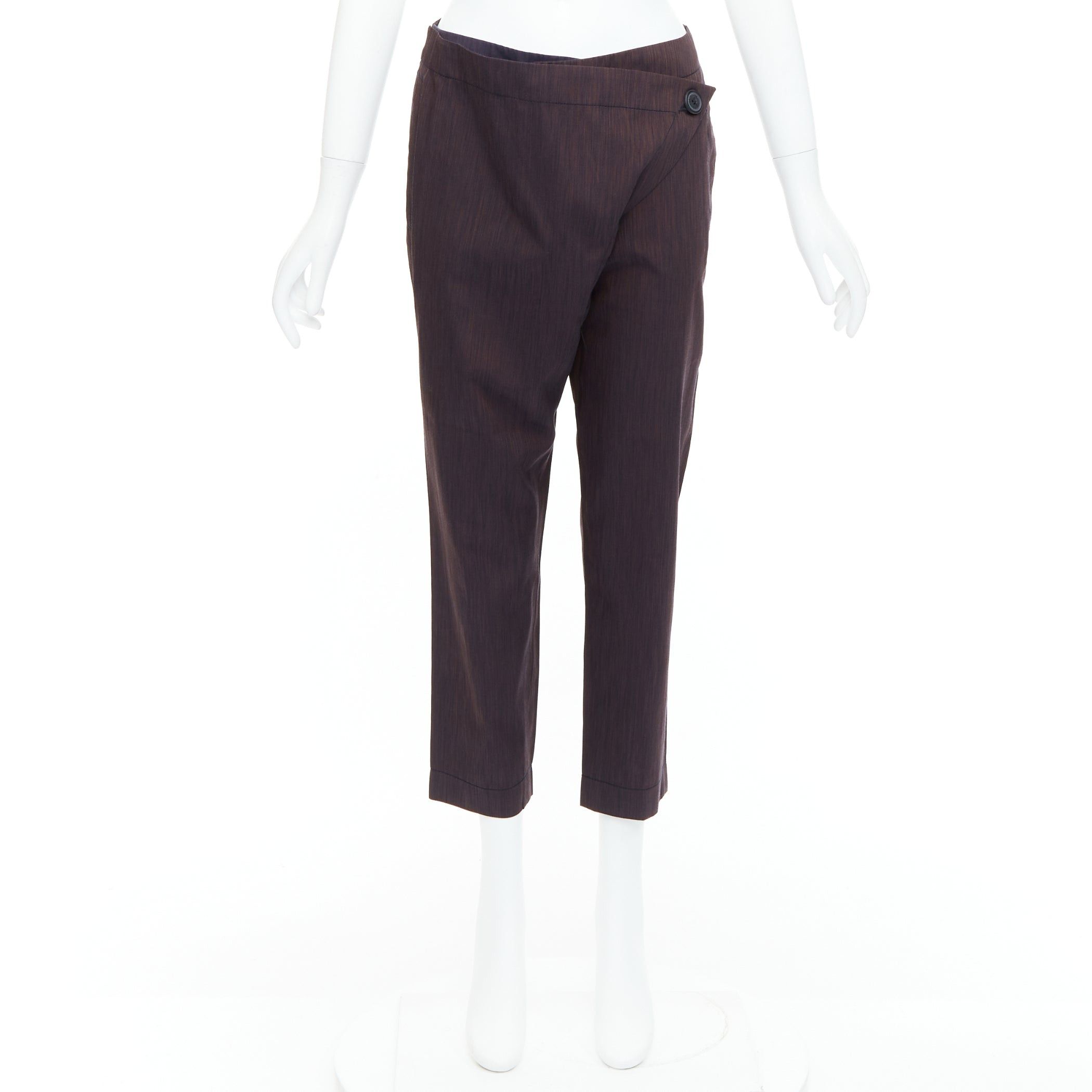 Vivienne Westwood VIVIENNE WESTWOOD Anglomania brown asymmetric foldover harem pants IT40 S Size 27" / US 4 / IT 40 - 9 Thumbnail