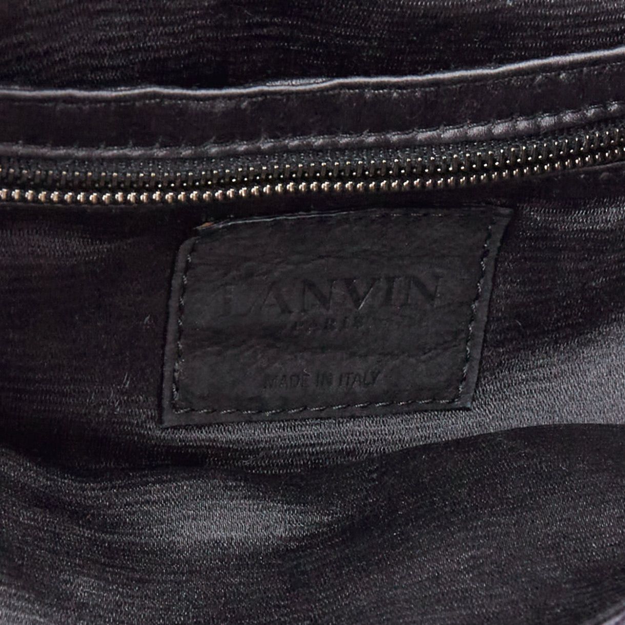 Lanvin LANVIN purple satin pleated fabric silver buckle foldover clutch bag Size ONE SIZE - 9 Thumbnail