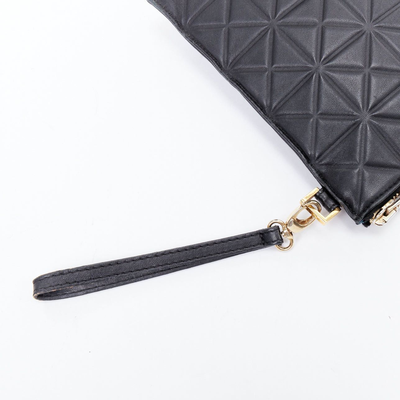 Gareth Pugh rare GARETH PUGH black leather geometric zip wrist clutch bag Size ONE SIZE - 7 Thumbnail