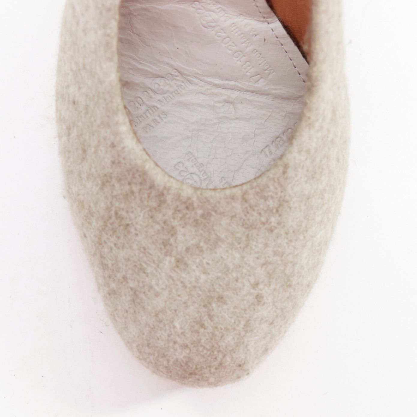 Maison Margiela rare MAISON MARGIELA 2010 grey wool felt convex sole high heel pumps EU36 Size US 6 / IT 36 - 6 Thumbnail