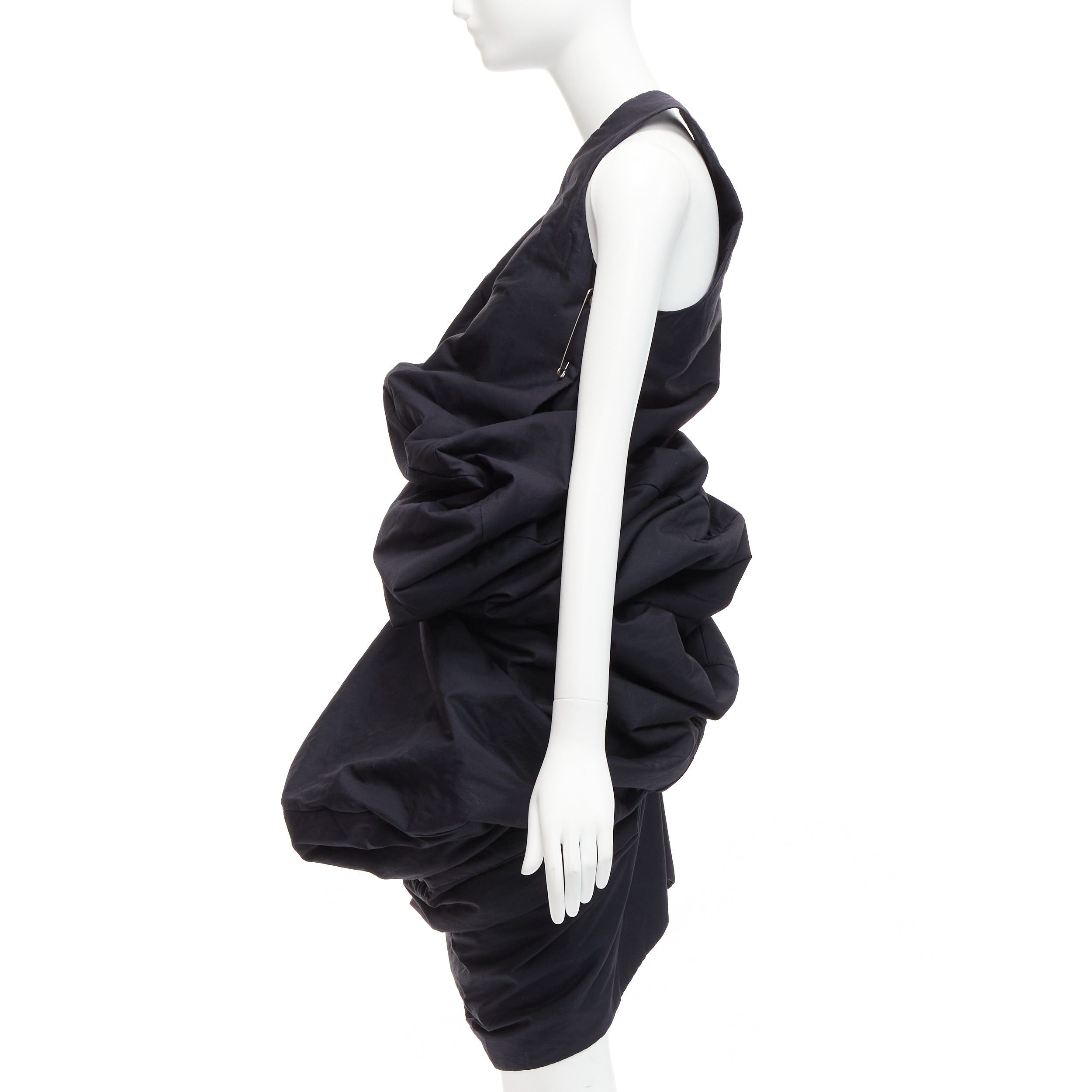 Comme des Garcons runway COMME DES GARCONS 1997 Lumps Bumps black circle cut asymmetric dress S Size S / US 4 / IT 40 - 8 Thumbnail