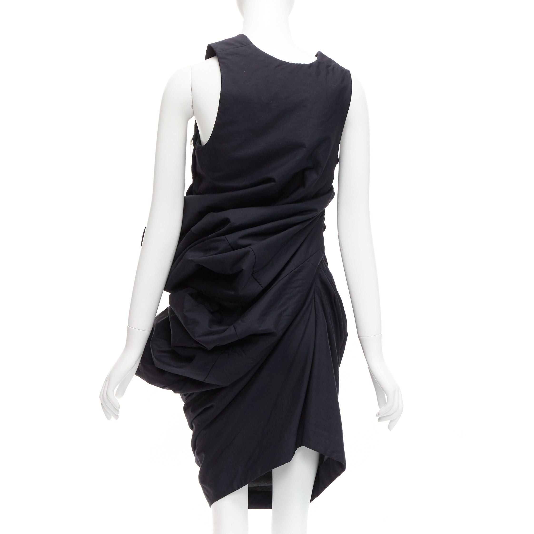 Comme des Garcons runway COMME DES GARCONS 1997 Lumps Bumps black circle cut asymmetric dress S Size S / US 4 / IT 40 - 6 Thumbnail