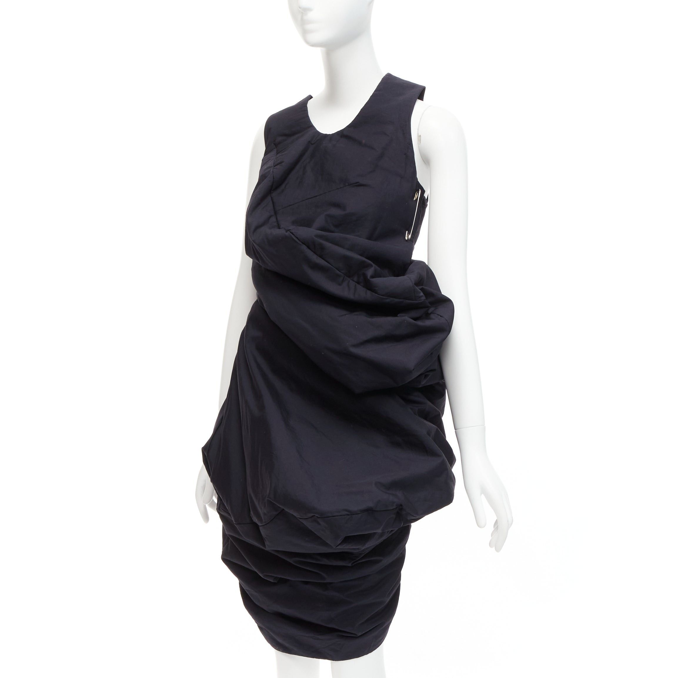 Comme des Garcons runway COMME DES GARCONS 1997 Lumps Bumps black circle cut asymmetric dress S Size S / US 4 / IT 40 - 9 Thumbnail