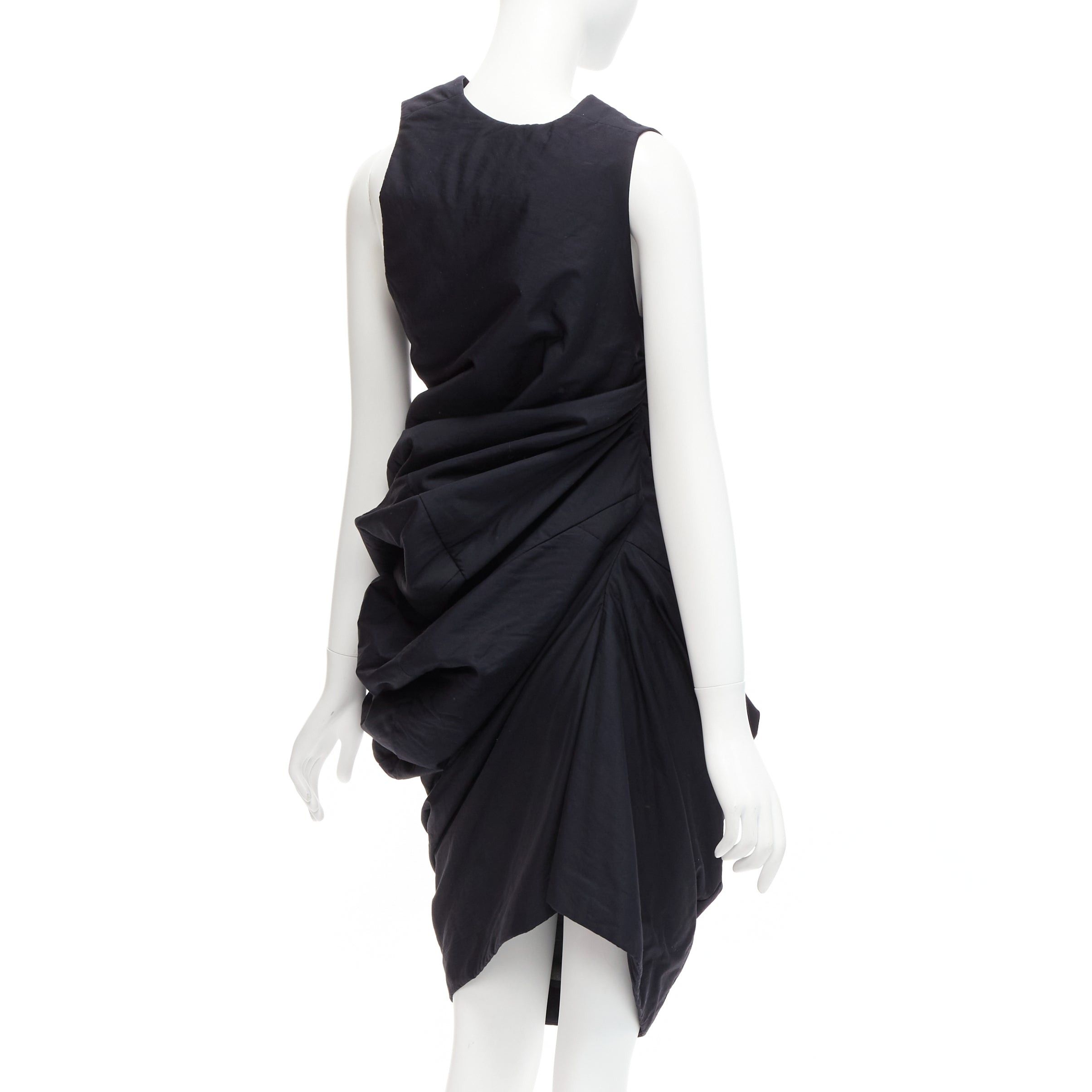 Comme des Garcons runway COMME DES GARCONS 1997 Lumps Bumps black circle cut asymmetric dress S Size S / US 4 / IT 40 - 5 Thumbnail