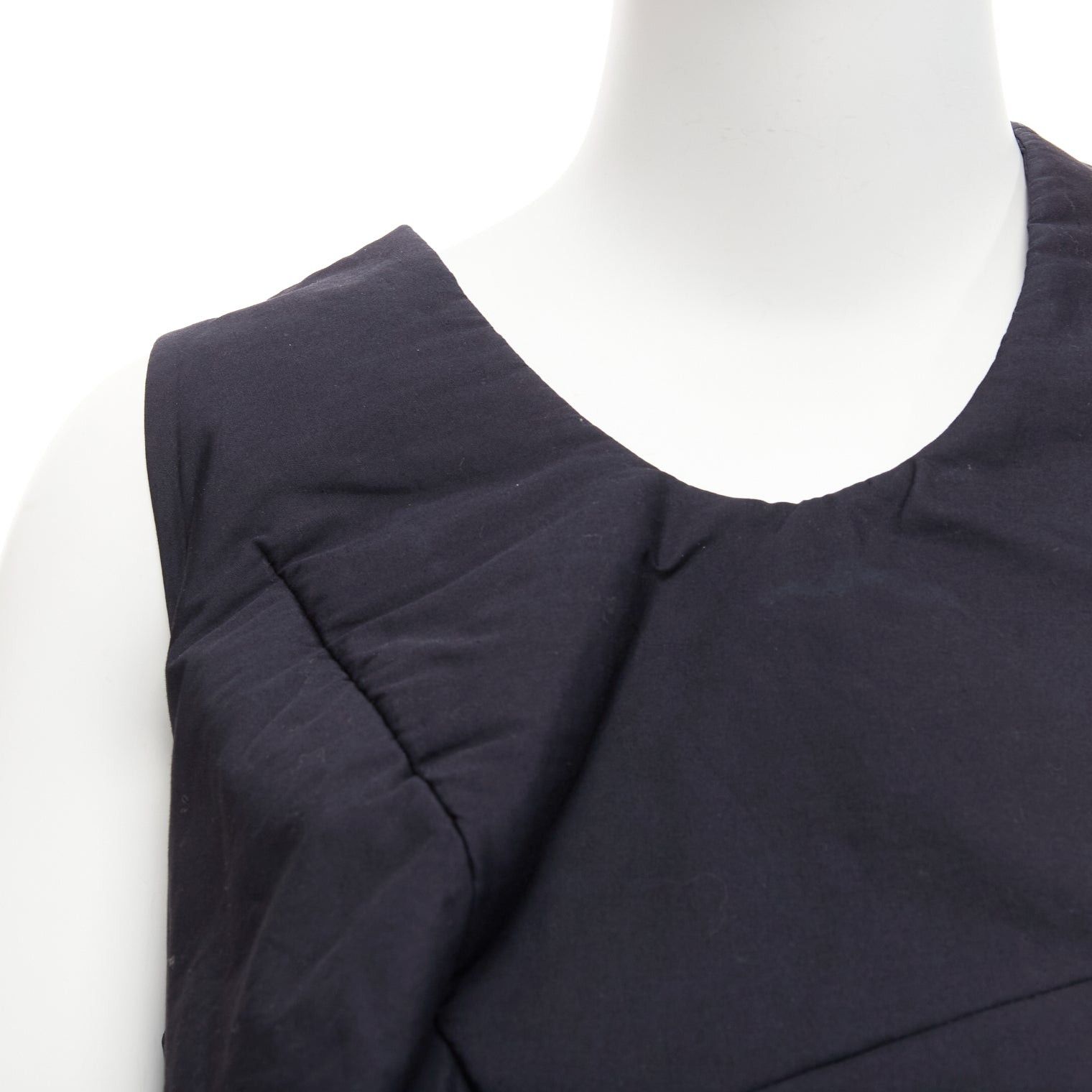Comme des Garcons runway COMME DES GARCONS 1997 Lumps Bumps black circle cut asymmetric dress S Size S / US 4 / IT 40 - 10 Thumbnail