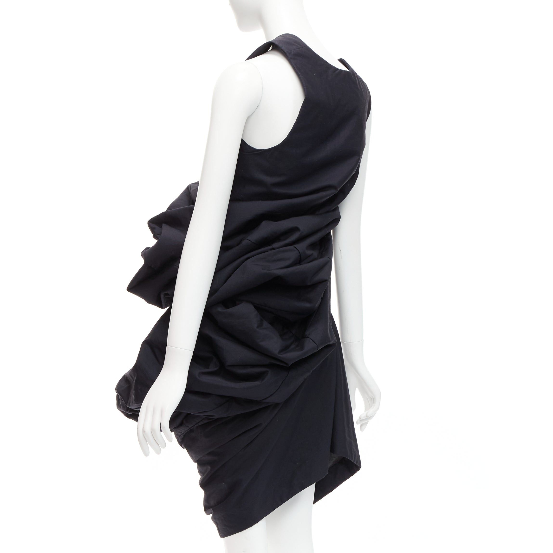 Comme des Garcons runway COMME DES GARCONS 1997 Lumps Bumps black circle cut asymmetric dress S Size S / US 4 / IT 40 - 7 Thumbnail