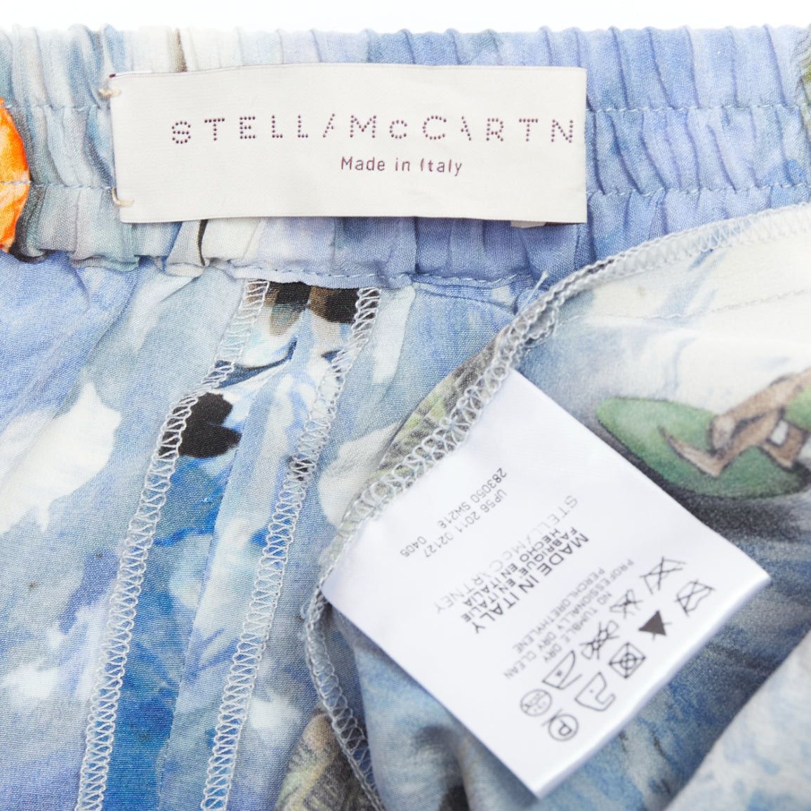 Stella McCartney STELLA MCCARTNEY orange flower Hawaiian surfer print silk boxer shorts pant IT36 Size 25" / US 0 / IT 36 - 8 Thumbnail