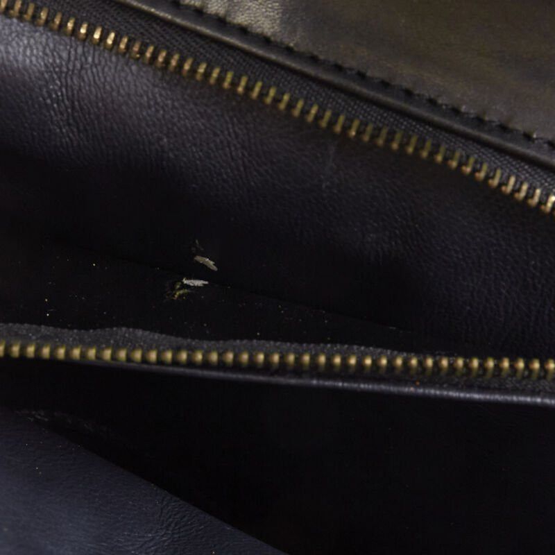 KWANPEN KWANPEN black polished leather gold turnlock crossbody flap satchel bag Size ONE SIZE - 11 Thumbnail