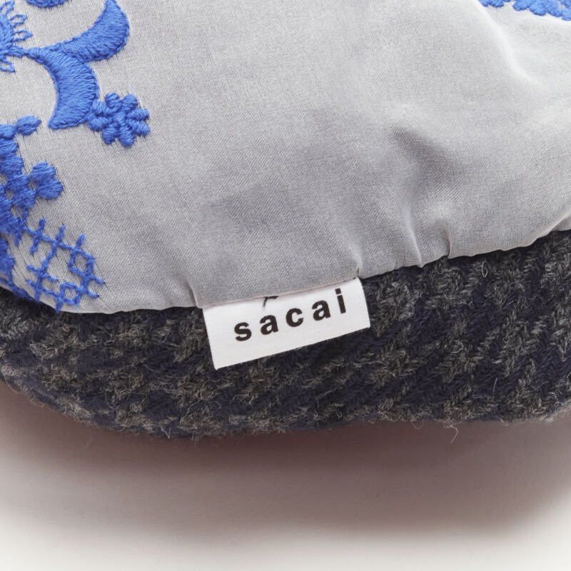 Sacai SACAI Transformable mixed fabric wool drawstring bucket crossbody tote bag Size ONE SIZE - 8 Thumbnail