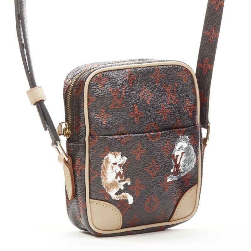 Louis Vuitton rare LOUIS VUITTON 2018 Runway Catogram Paname PM monogram crossbody camera bag Size ONE SIZE - 3 Thumbnail