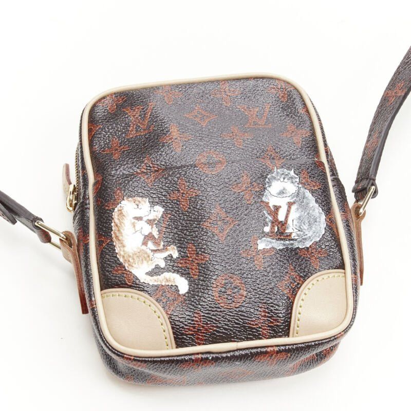 Louis Vuitton rare LOUIS VUITTON 2018 Runway Catogram Paname PM monogram crossbody camera bag Size ONE SIZE - 7 Thumbnail