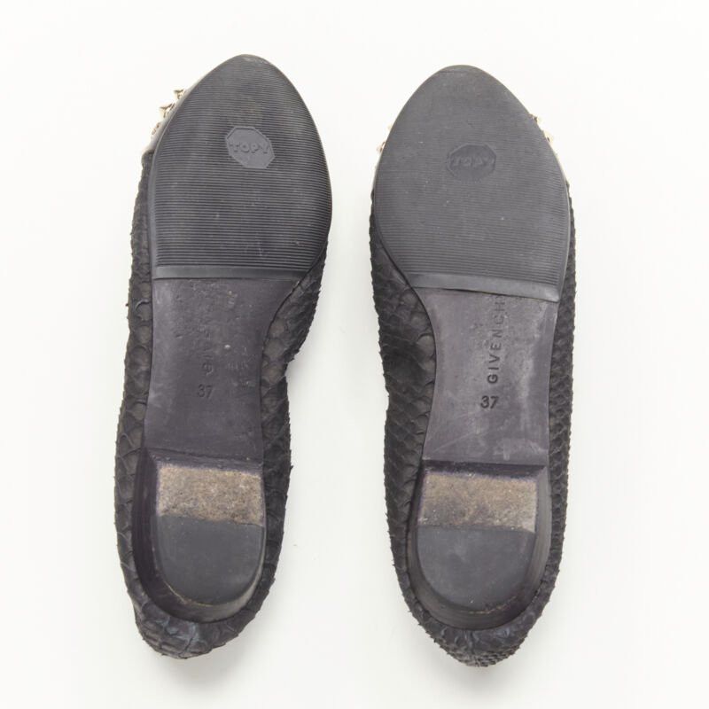 Givenchy GIVENCHY Riccardo Tisci gold star spike stud toe cap scaled ballerina flats EU37 Size US 7 / IT 37 - 10 Thumbnail
