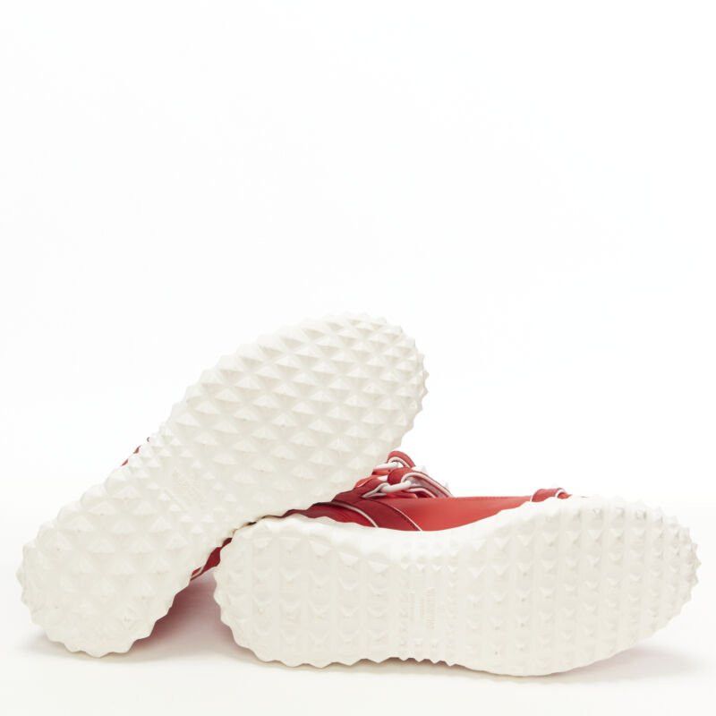 Valentino VALENTINO Free Rockstud Bodytech red sock knit white stud high top sneaker EU36 Size US 6 / IT 36 - 11 Thumbnail