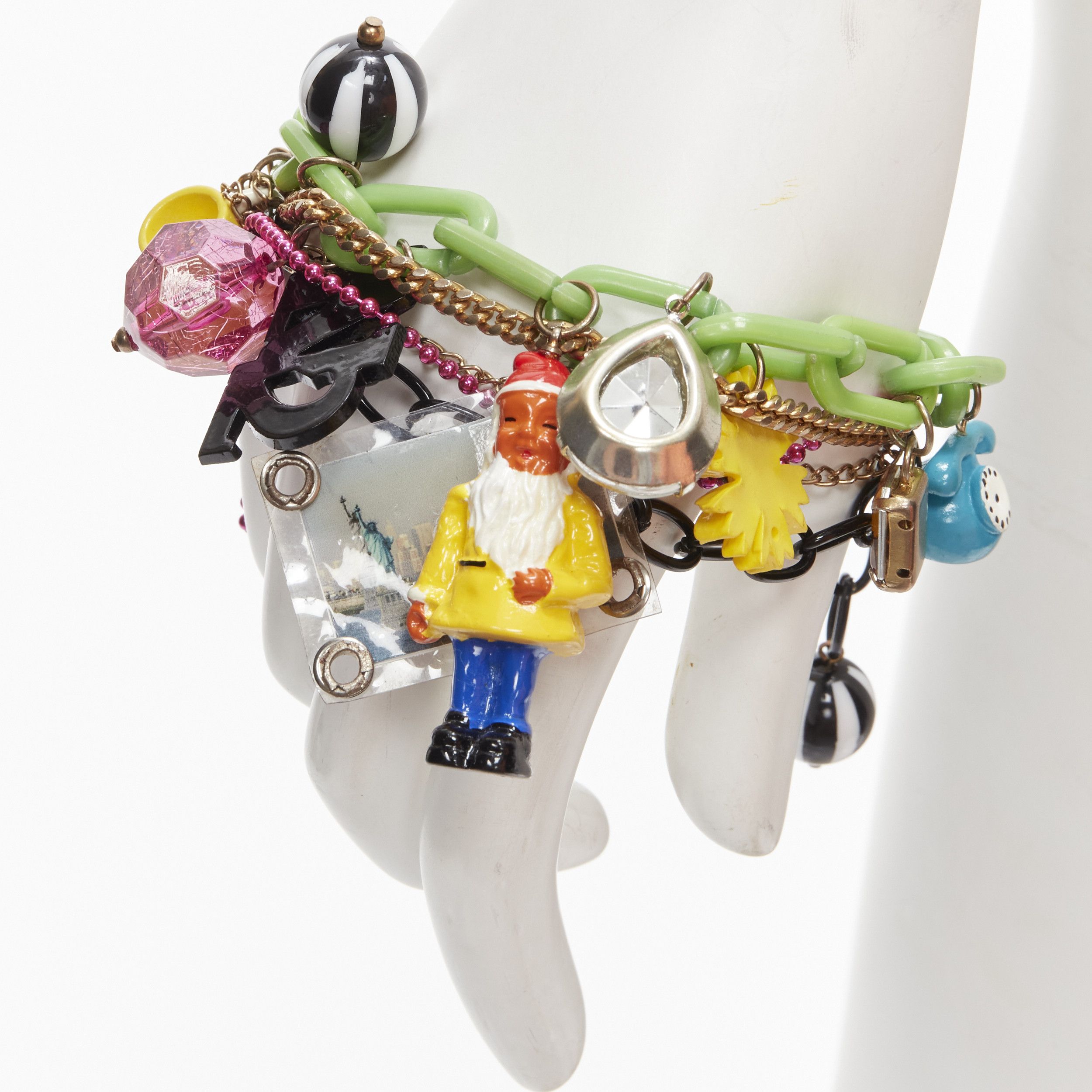 Other N2 LES NEREIDES colorful gnomes plaid ribbons Harajuku necklace bracelet Size ONE SIZE - 11 Thumbnail