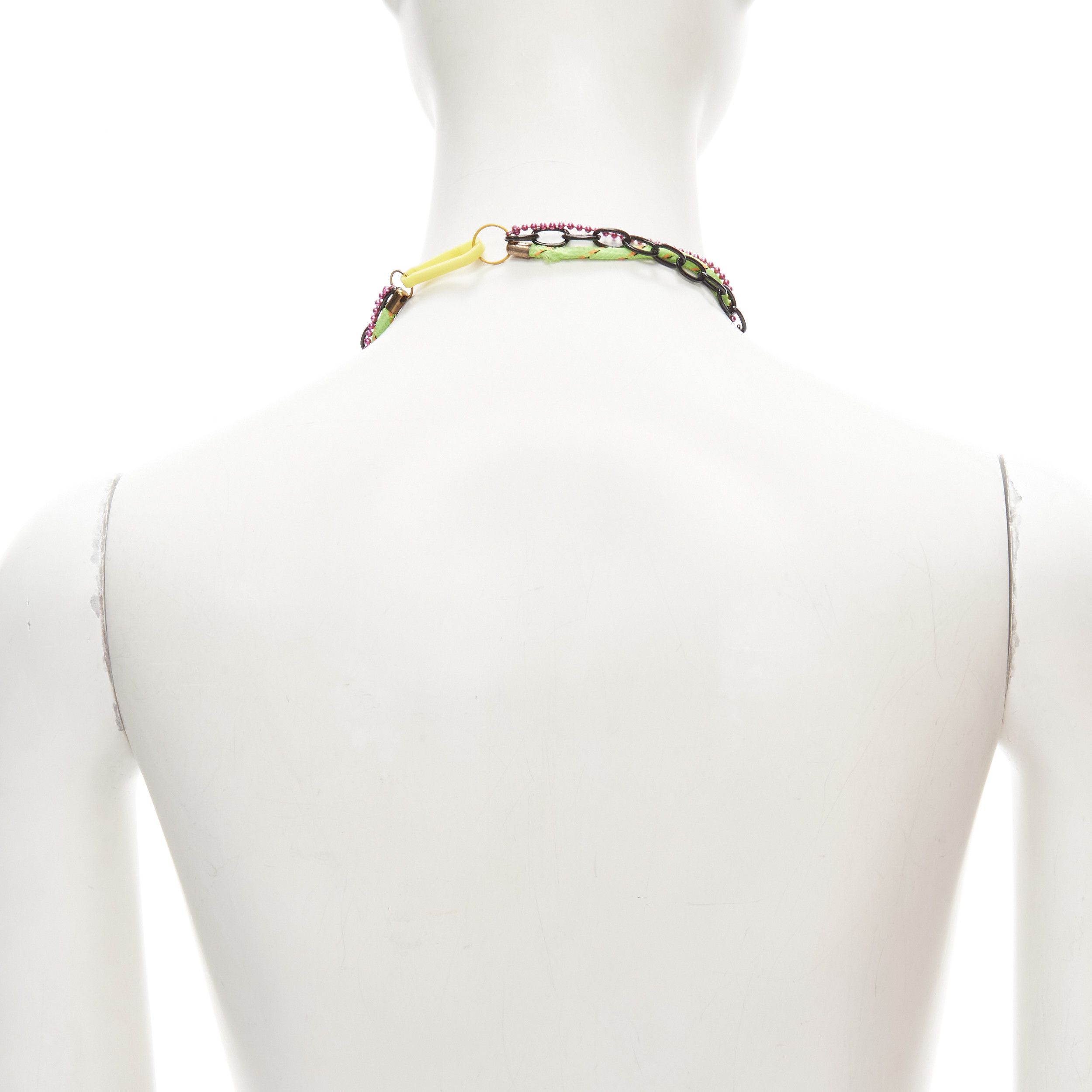 Other N2 LES NEREIDES colorful gnomes plaid ribbons Harajuku necklace bracelet Size ONE SIZE - 6 Thumbnail
