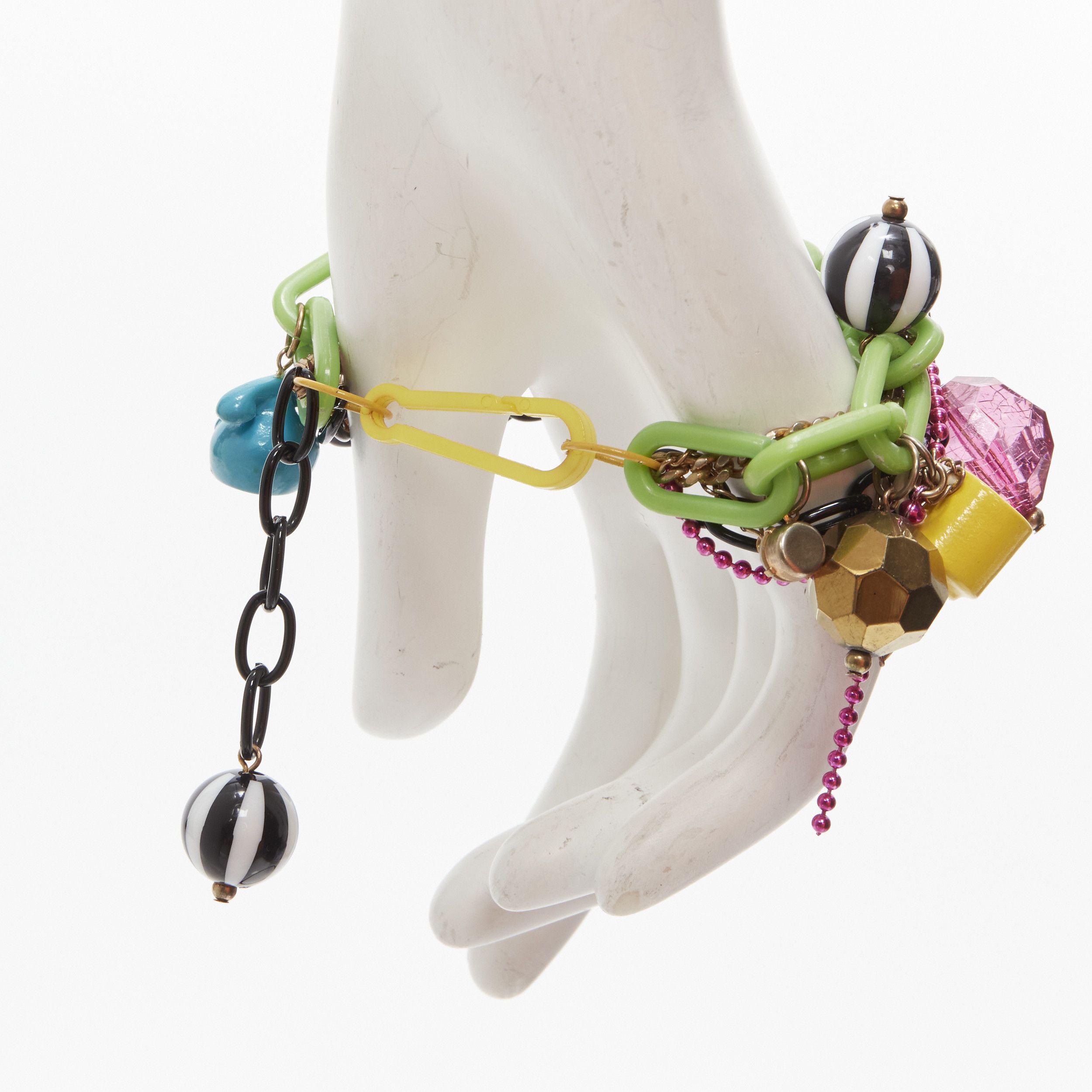 Other N2 LES NEREIDES colorful gnomes plaid ribbons Harajuku necklace bracelet Size ONE SIZE - 12 Thumbnail