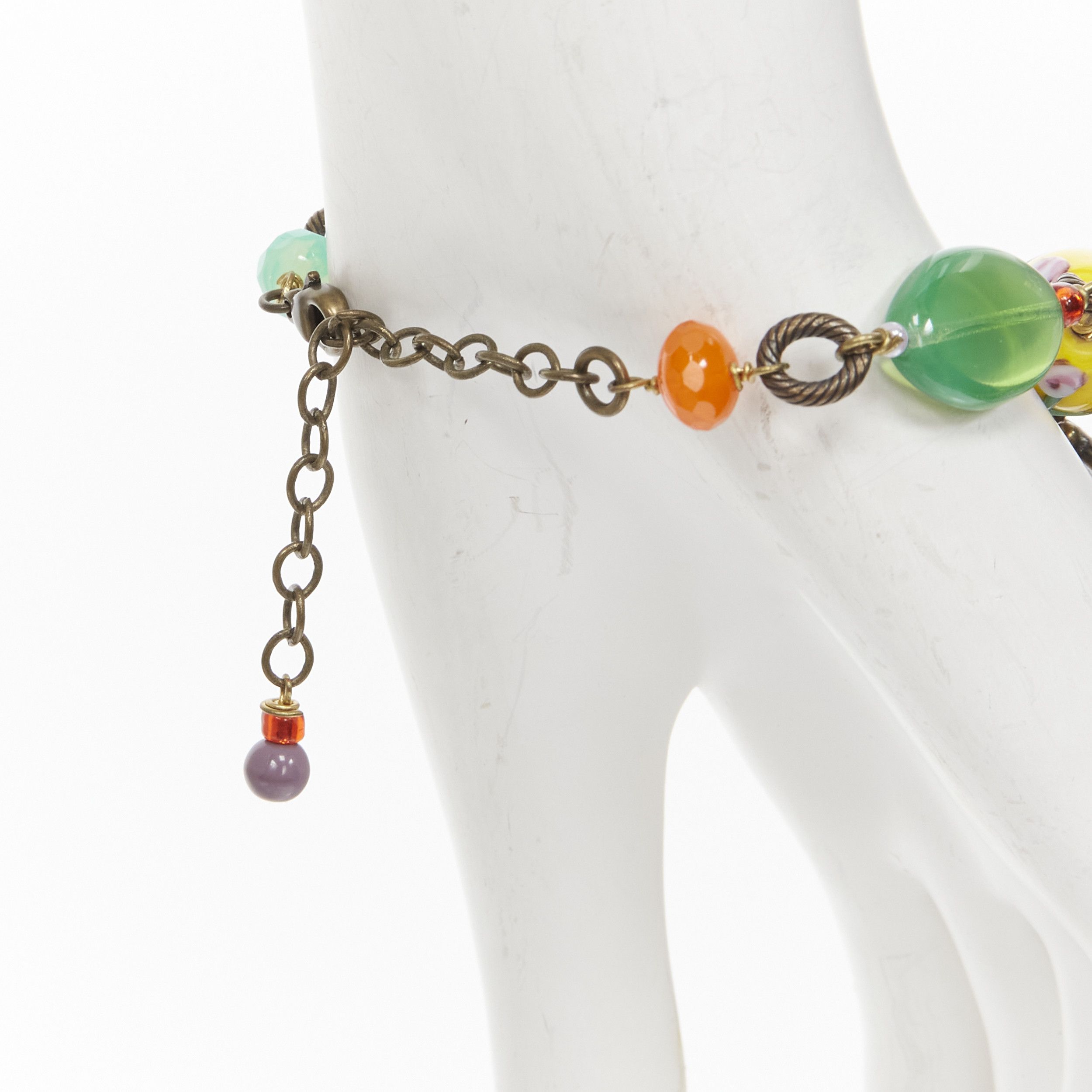 Other PHILIPE FERRANDIS colorful charms bird resin frame chain bracelet Size ONE SIZE - 4 Thumbnail