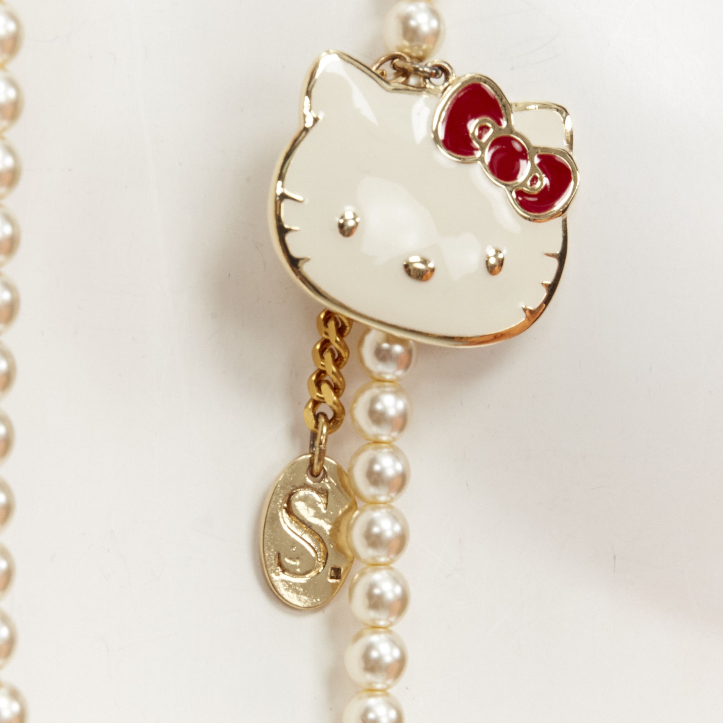 Other LE BIJOUX DE SOPHIE Hello Kitty pearl cake bow necklace Size ONE SIZE - 2 Thumbnail