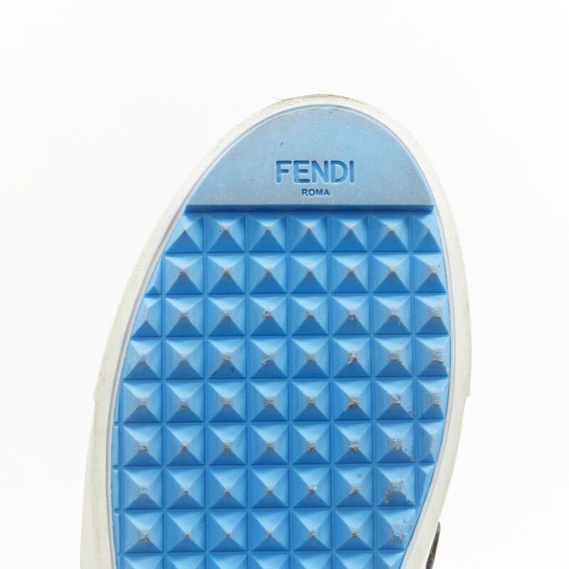 Fendi FENDI Karl Loves studded Karlito white leather skate sneakers EU36.5 Size US 6.5 / IT 36.5 - 10 Thumbnail