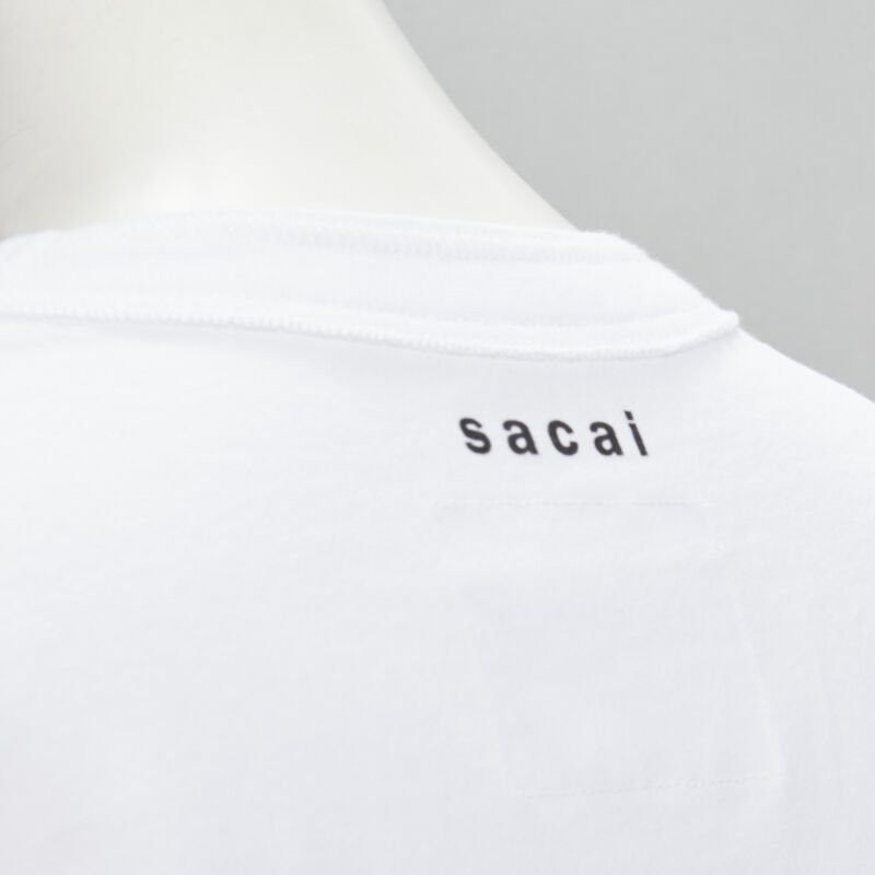 Sacai SACAI CC logo embroeiry pocket boxy tshirt JP0 XS Size XS / US 0-2 / IT 36-38 - 7 Thumbnail