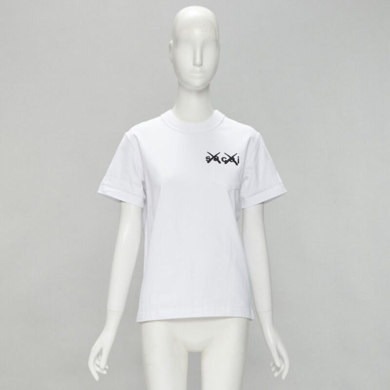 Sacai SACAI CC logo embroeiry pocket boxy tshirt JP0 XS Size XS / US 0-2 / IT 36-38 - 9 Thumbnail