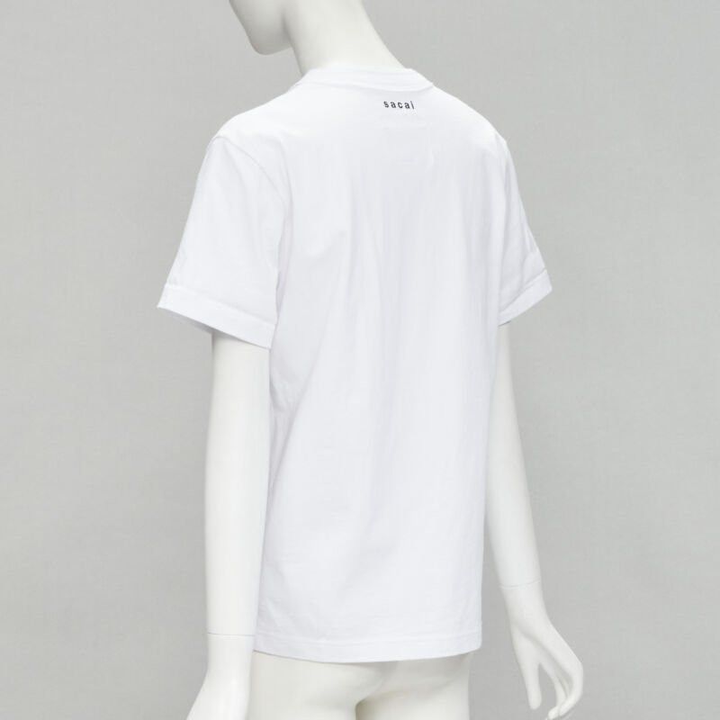Sacai SACAI CC logo embroeiry pocket boxy tshirt JP0 XS Size XS / US 0-2 / IT 36-38 - 6 Thumbnail