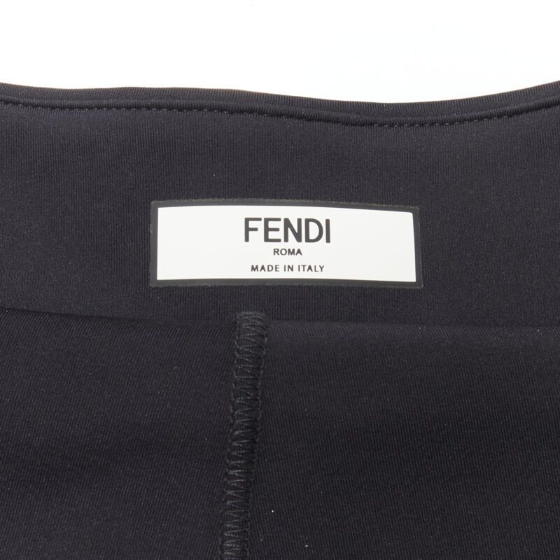Fendi FENDI Activewear Karl Love black pink polka dot lined pleated skirt S Size 26" / US 2 / IT 38 - 8 Thumbnail