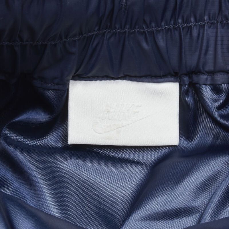Nike SACAI NIKE navy blue nylon wool kick flared back skirt S Size 26" / US 2 / IT 38 - 9 Thumbnail
