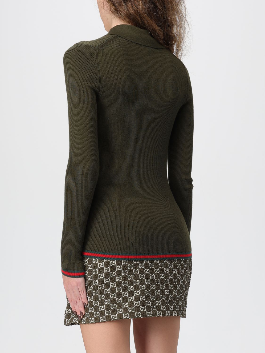 Gucci Gucci Polo Shirt Woman Forest Green Size S / US 4 / IT 40 - 3 Thumbnail