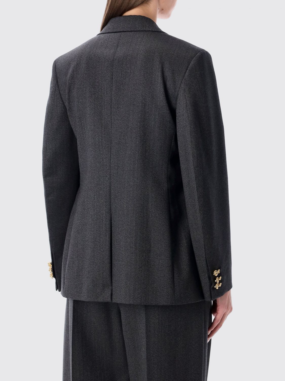 Bottega Veneta Bottega Veneta Jacket Woman Charcoal Size M / US 6-8 / IT 42-44 - 2 Thumbnail
