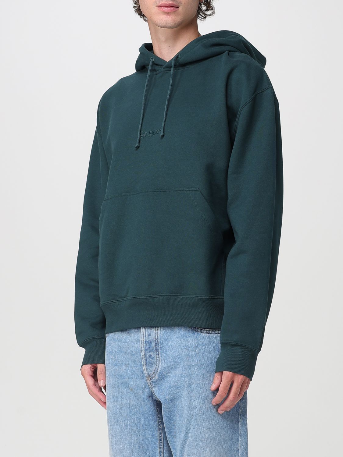 Saint Laurent Paris Saint Laurent Sweatshirt Men Green Size US XL / EU 56 / 4 - 4 Thumbnail