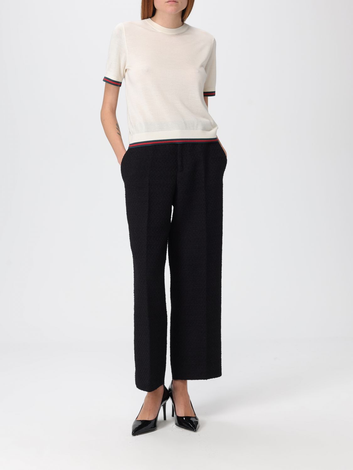 Gucci Gucci Sweater Woman White Size M / US 6-8 / IT 42-44 - 2 Thumbnail