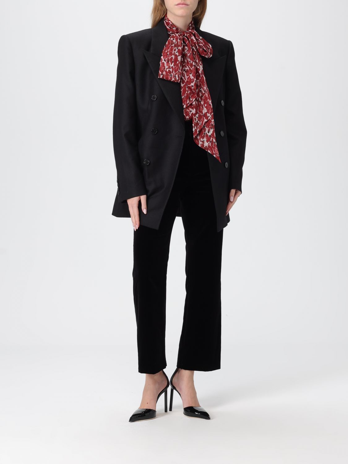 Saint Laurent Paris Saint Laurent Jacket Woman Black Size XS / US 0-2 / IT 36-38 - 2 Thumbnail