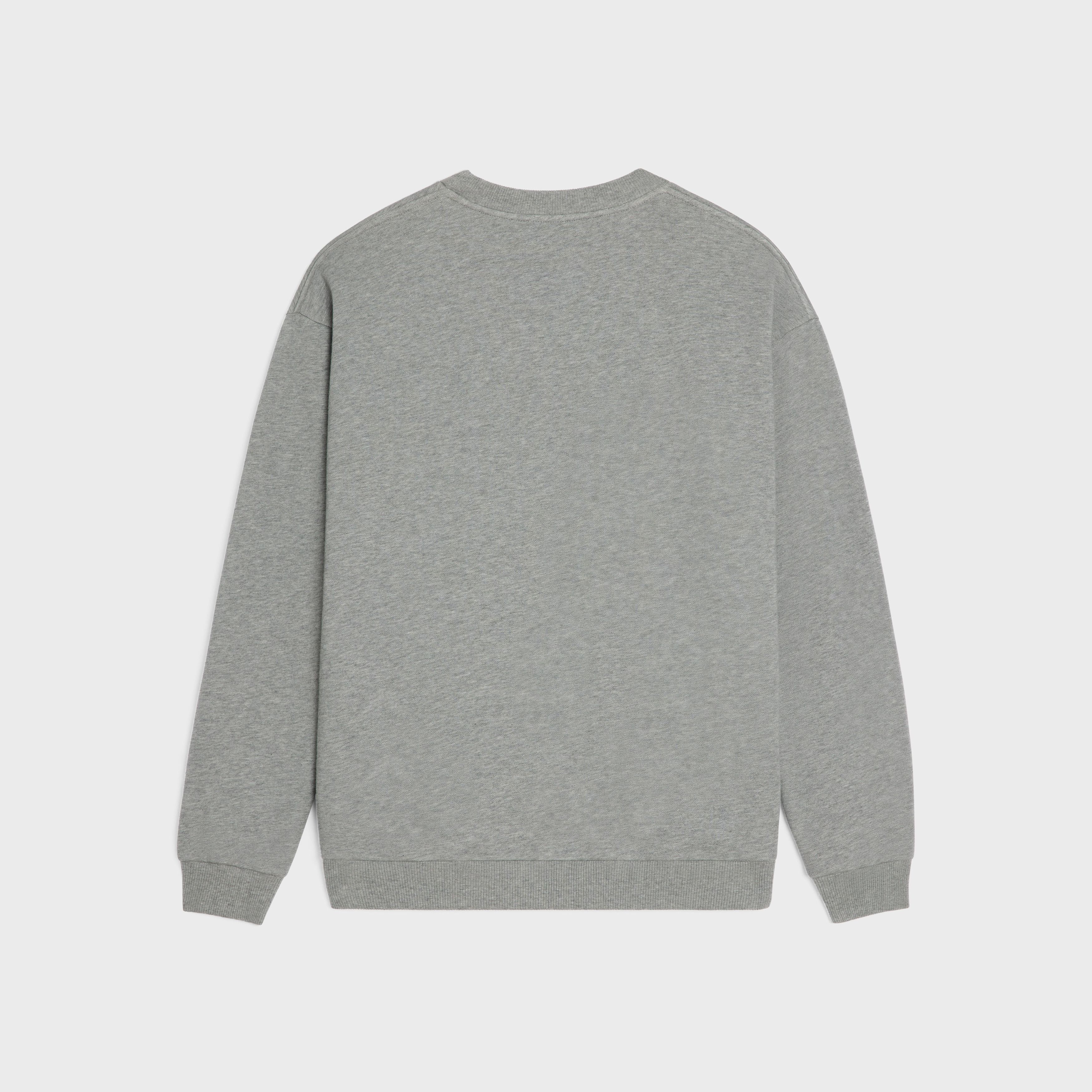 Celine celine loose sweatshirt in cotton fleece Size US M / EU 48-50 / 2 - 2 Thumbnail