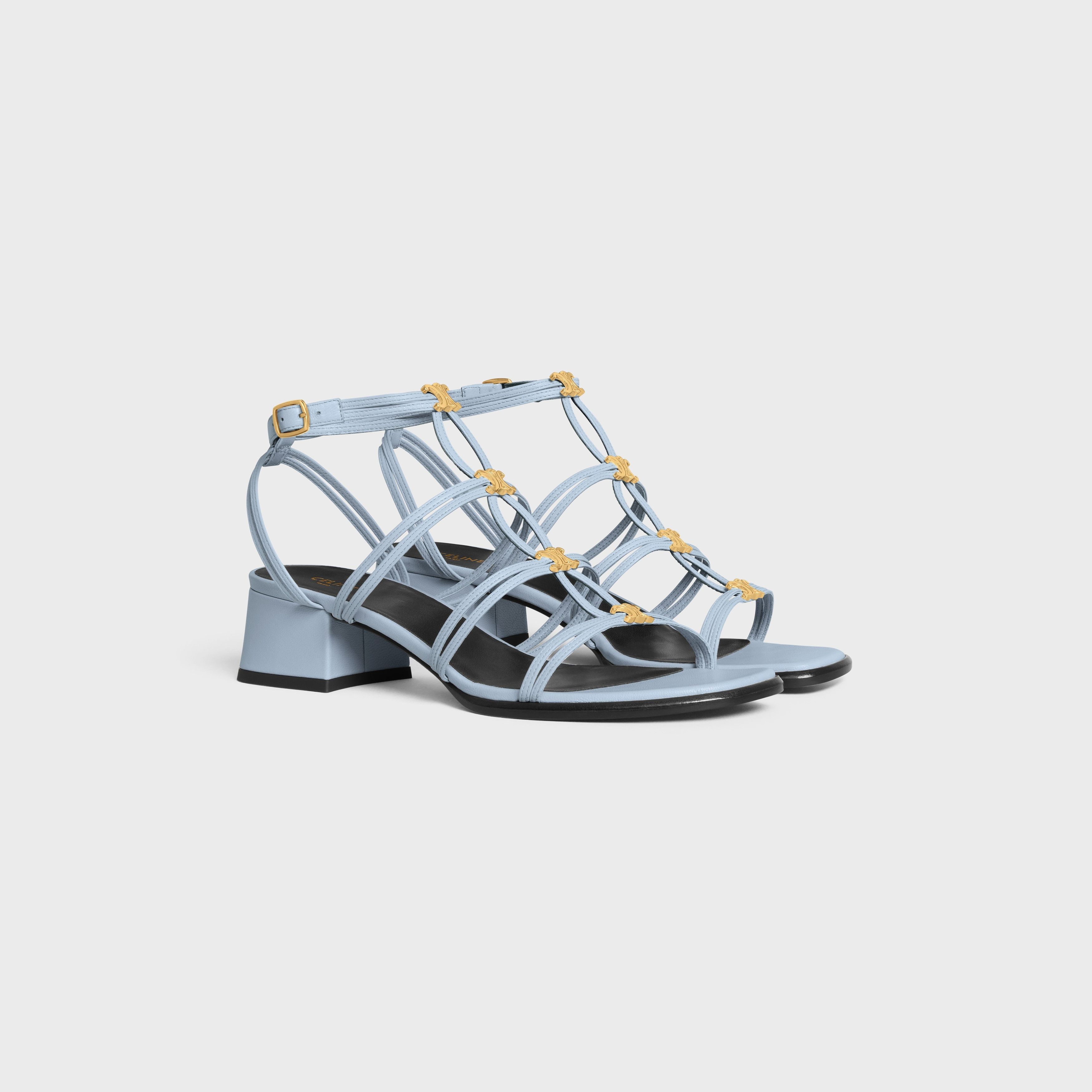 Celine CELINE CLEMENCE MULTI TRIOMPHE SANDAL IN LAMBSKIN Size US 7 / IT 37 - 2 Thumbnail
