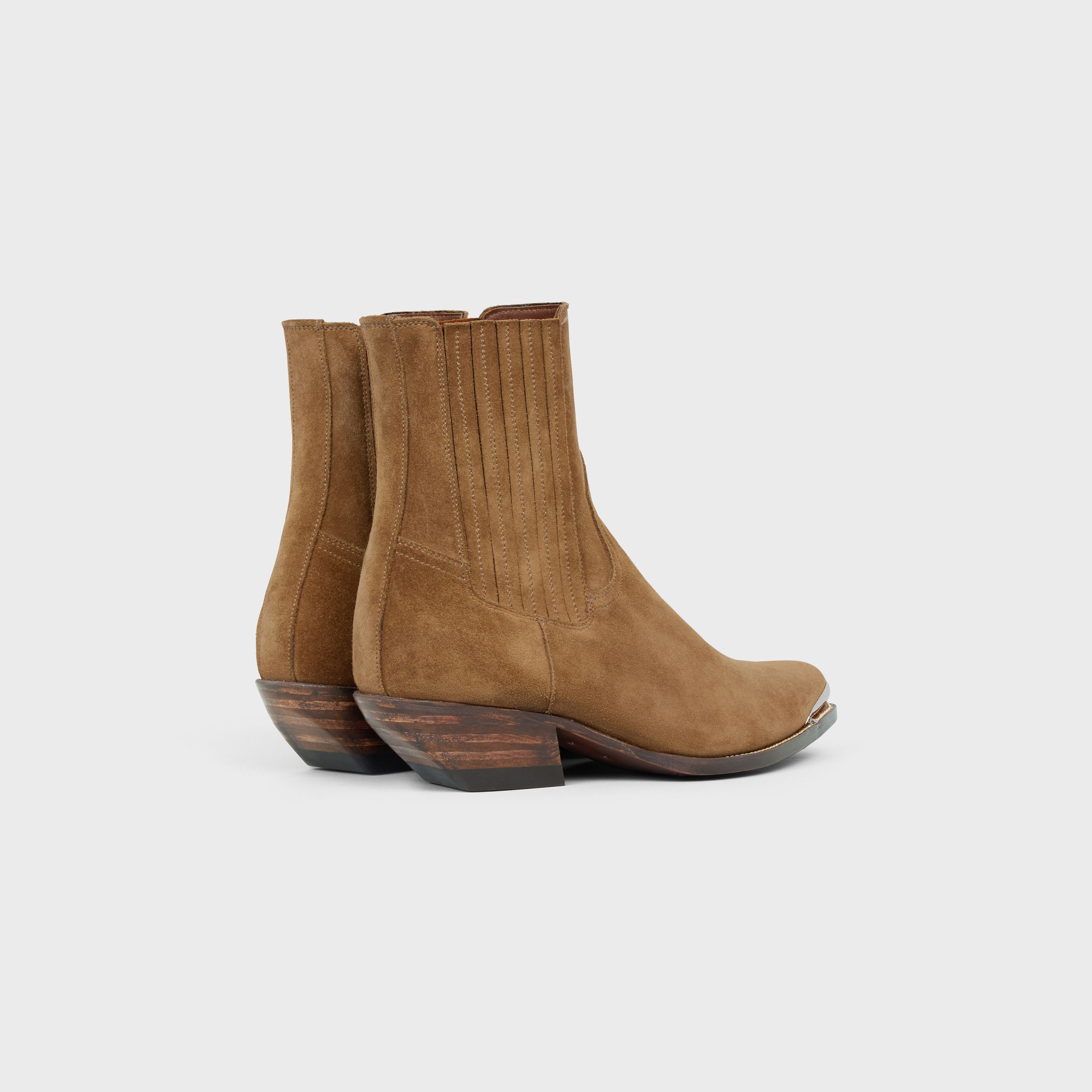 Celine CRUISER BOOTS CHELSEA BOOT in Suede Calfskin Size US 8 / IT 38 - 3 Thumbnail