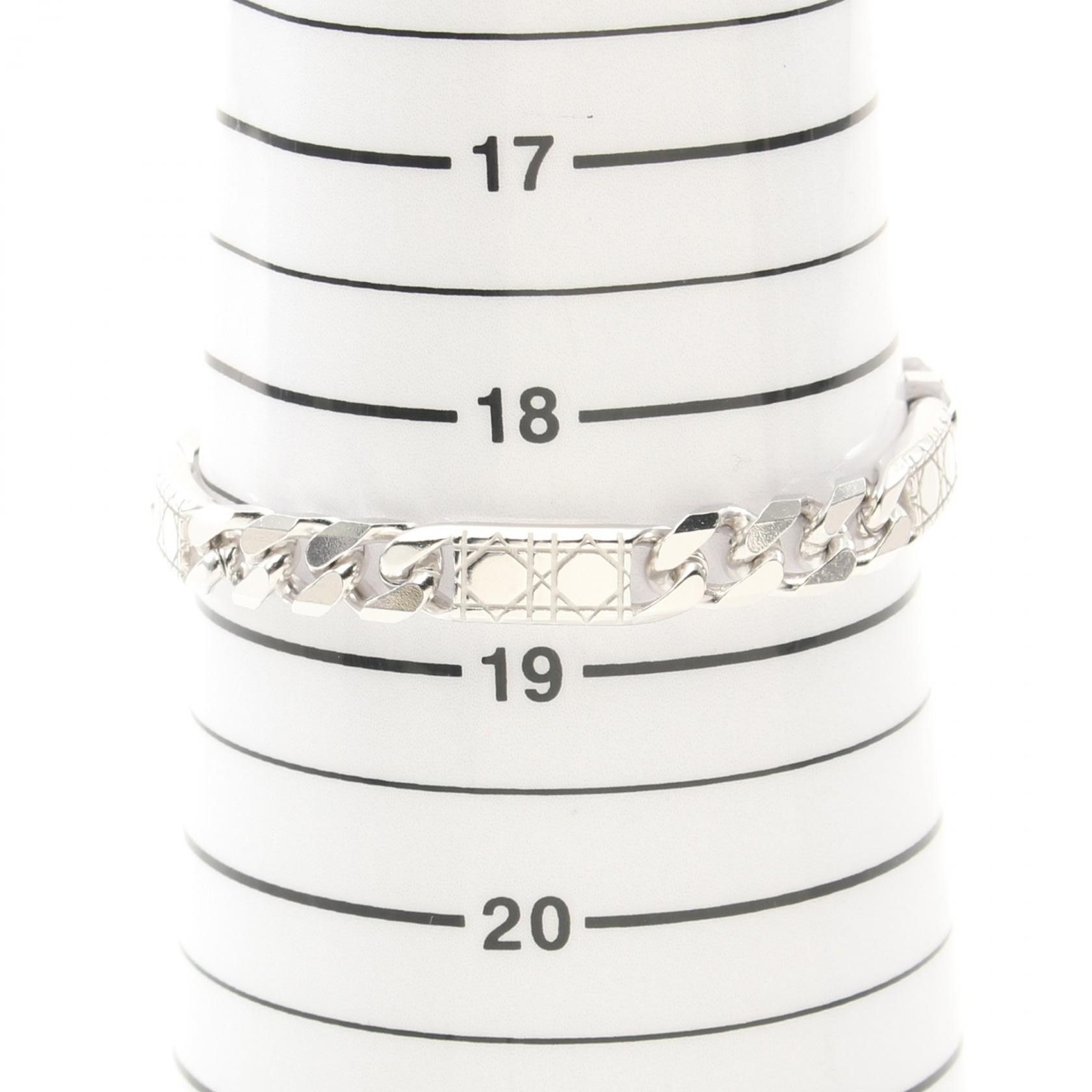 Dior Dior Homme Chain Link Cannage Silver 925 Bracelet Metal Bracelet B3662HOMST990 DUTY FREE for USA