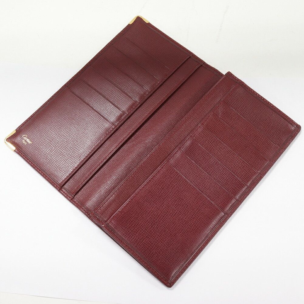 Cartier Cartier Cartier Must Line Calfskin Zipper Long Wallet L3000168 Leather Long Wallet L3000168 DUTY FREE for USA Size ONE SIZE - 3 Thumbnail