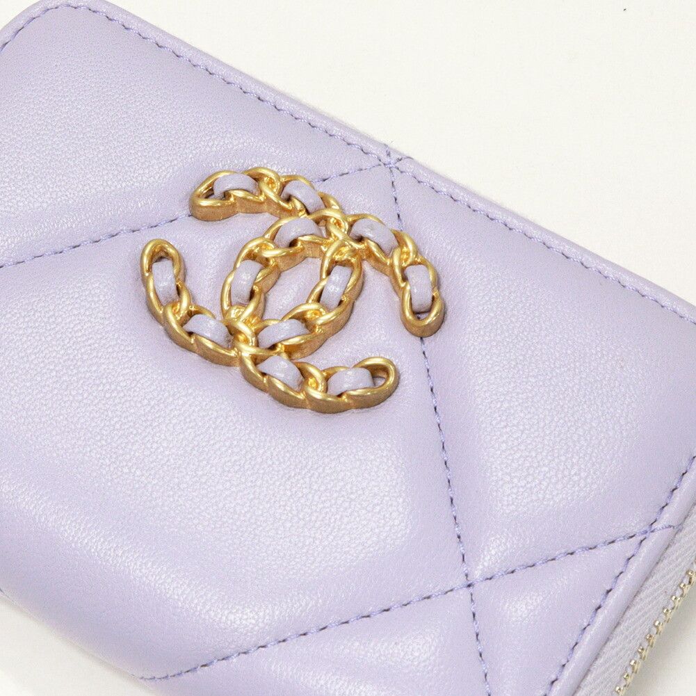 Chanel Chanel Chanel Lambskin CHANEL19 Coin Purse AP0949 Leather Coin Case AP0949 DUTY FREE for USA Size ONE SIZE - 5 Thumbnail
